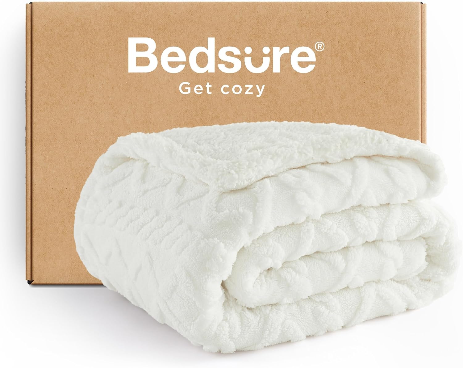 Detalle de Bedsure Sherpa Blanket 60 x 80 Inches