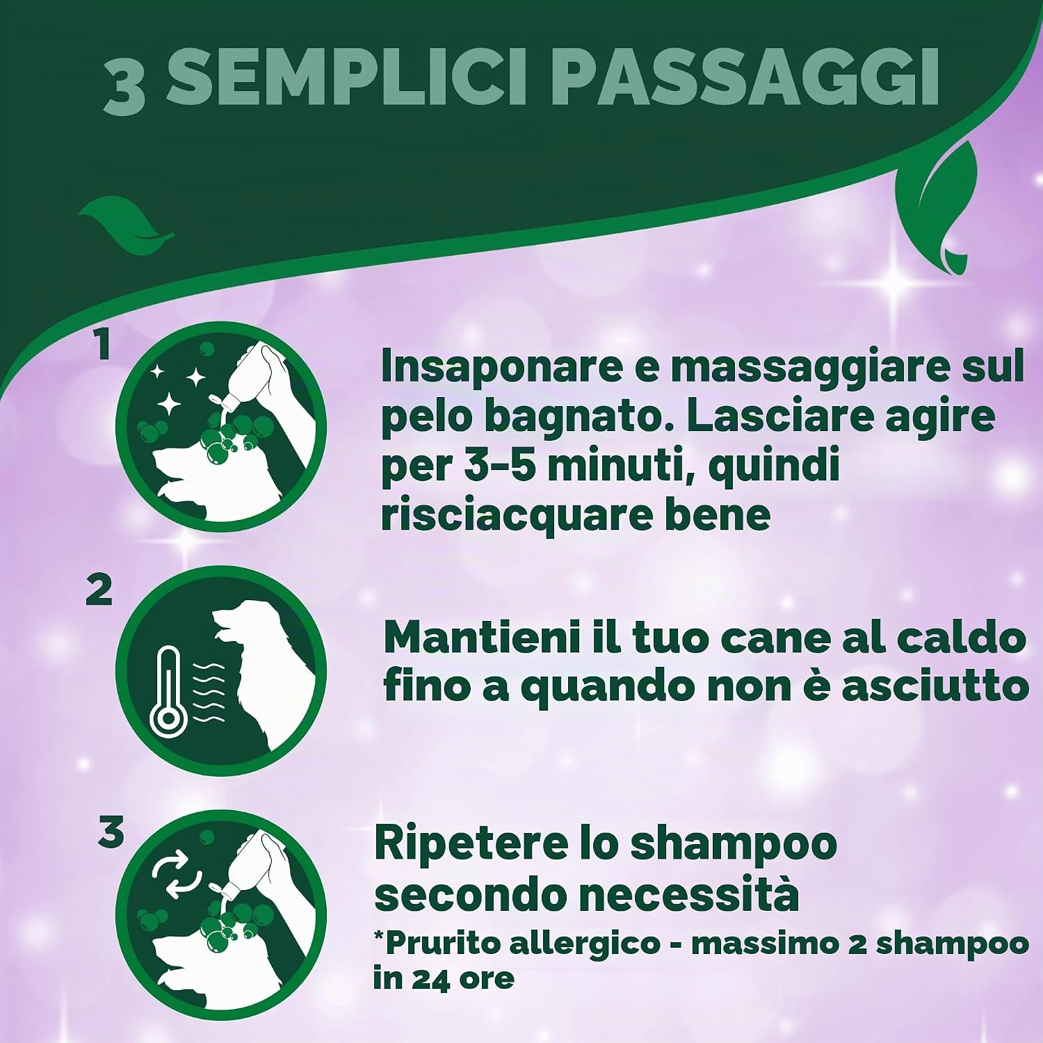 Detalle 2 de Vet's Best Shampoo ipoallergenico per Cani con Cute Sensibile – 500 ml