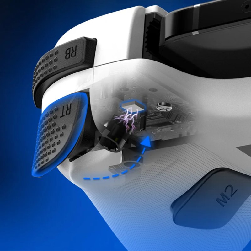 Detalle de Controlador Gaming Klack D11 Extensible Inalámbrico Multiplataforma con Gatillo Hall y Bluetooth