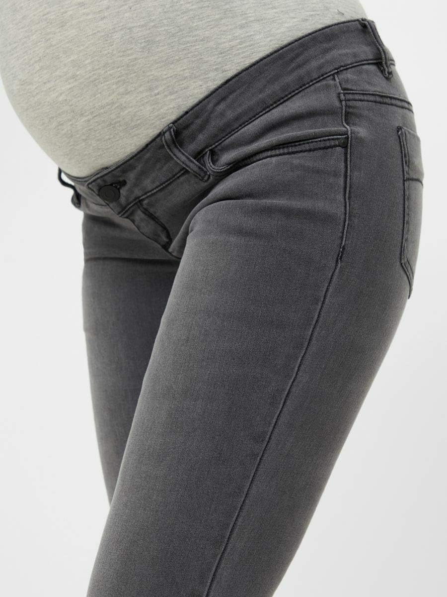 Thumbnail 5 de Mamalicious Mllola Slim Grey Jeans A. Noos Trouser – Fünf-Taschen, verstellbarer Bund