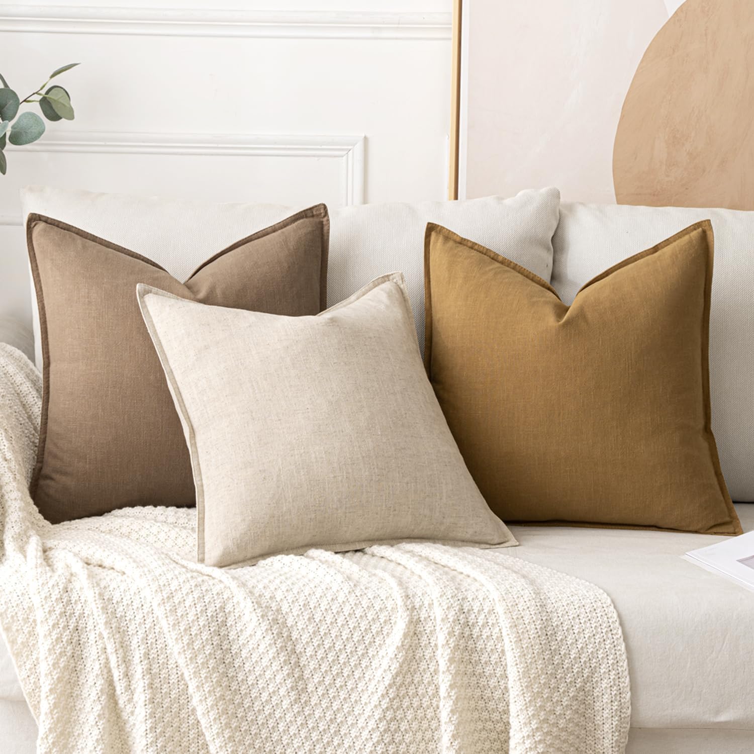 Detalle 2 de MIULEE Pillow Covers 20x20 Inch