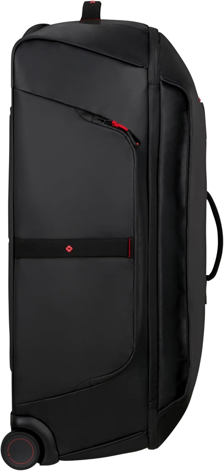 Detalle de Samsonite Paradiver Light Reisetasche mit Rollen (79 cm, Large, 121,5 L, Schwarz)