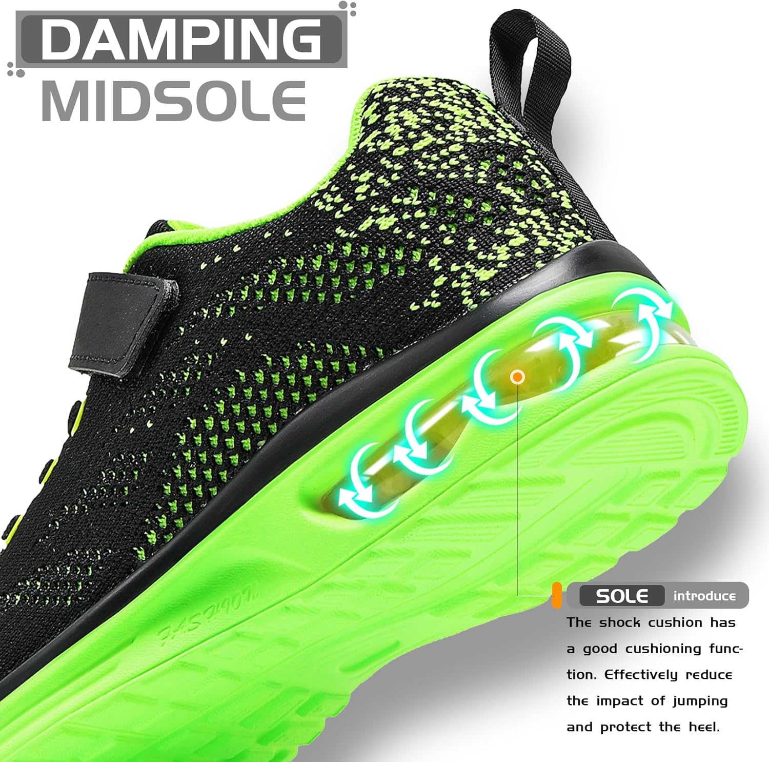 Thumbnail 3 de ASHION Kinder Turnschuhe Jungen Sneaker aus atmungsaktivem Mesh mit Klettverschluss