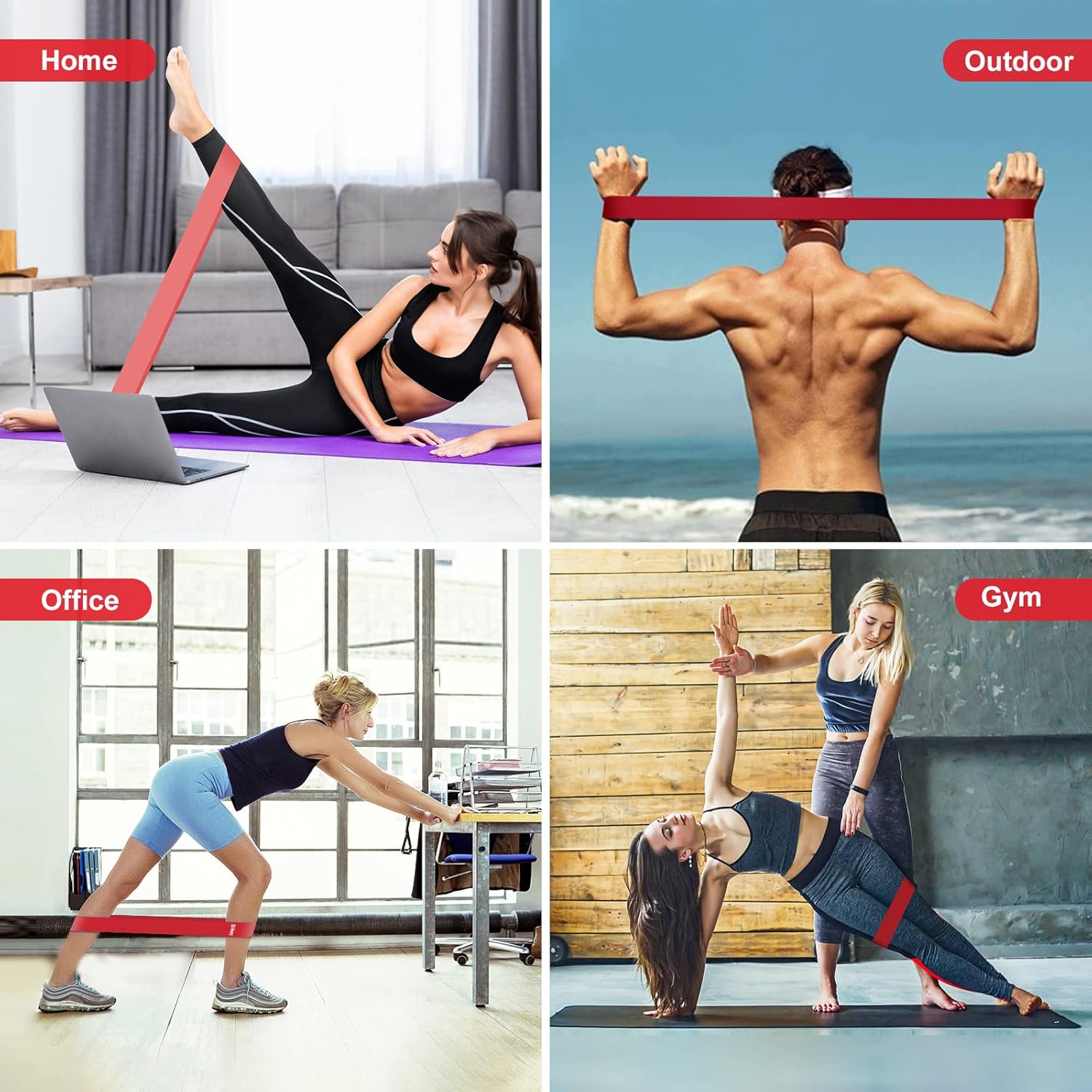 Thumbnail 5 de Fokky Elastici Fitness (Set di 5) – Bande di Resistenza per allenamento versatile