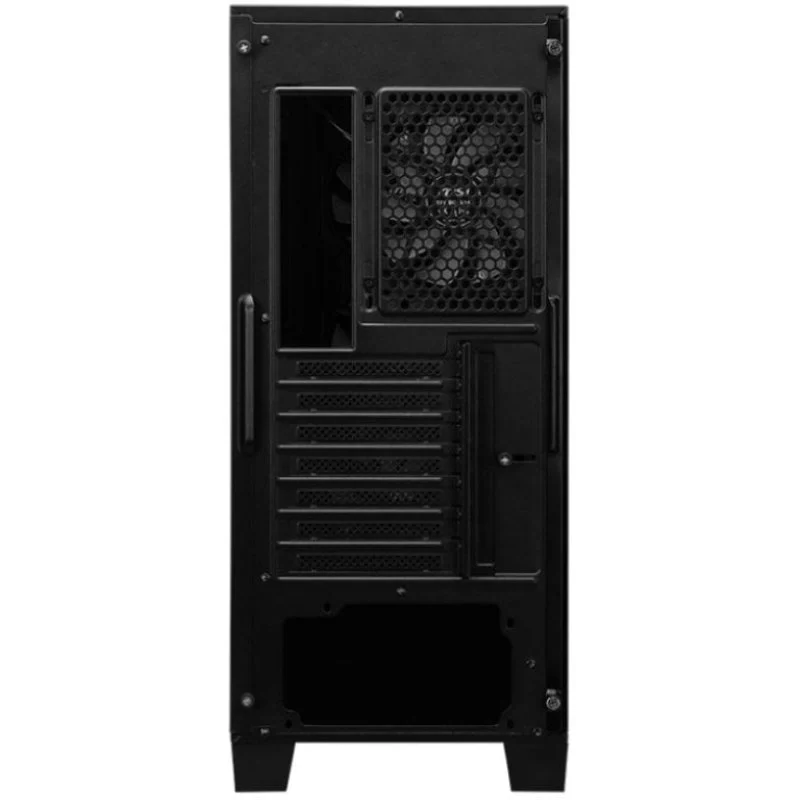 Detalle 2 de MSI MAG FORGE 121A AIRFLOW ARGB: Torre ATX con 4 ventiladores ARGB y panel de vidrio templado (Space Edition)
