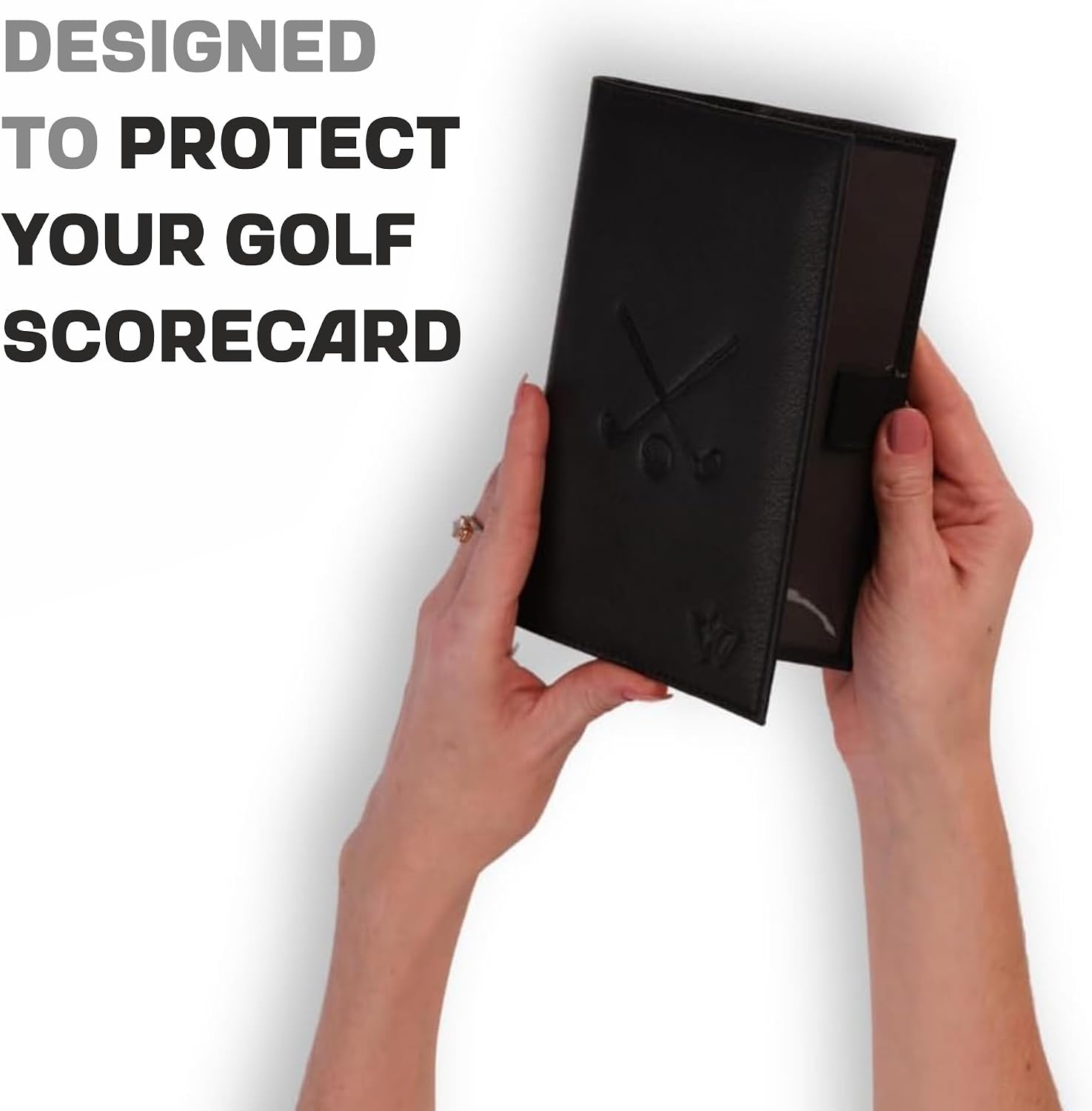 Detalle de WASAMA Genuine Leather Golf Score Card and Tee Holder Gift Set