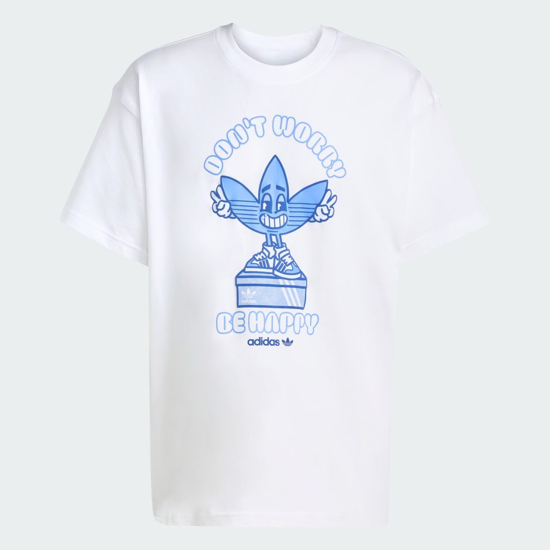 Thumbnail 3 de adidas Camiseta manga corta estampada SMILE TREFFY T blanca