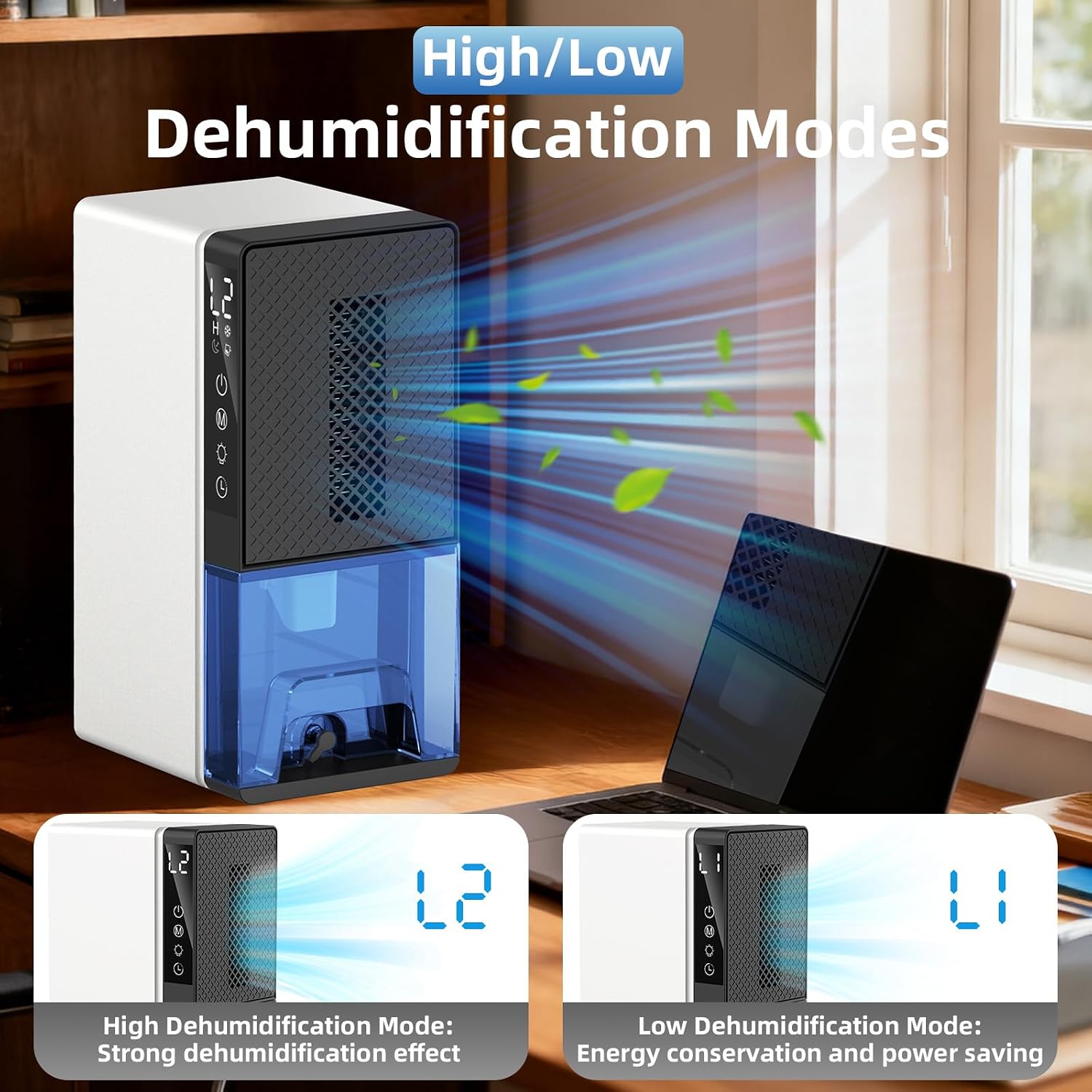 Thumbnail 6 de HomeNova Quiet Dehumidifier 2300ml