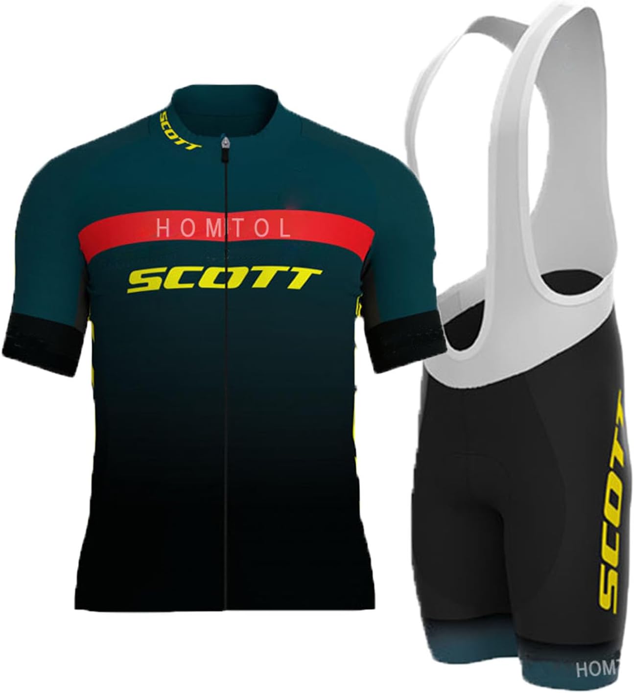 Thumbnail 6 de HOMTOL Herren Fahrradbekleidung Kurzarm – MTB Radsportanzug mit 3D-Gel-Gepolsterten Shorts