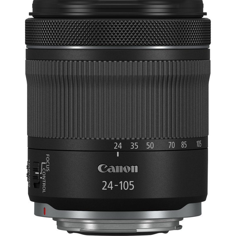 Detalle de Canon RF 24-105mm F4-7.1 objetivo 5 pasos IS