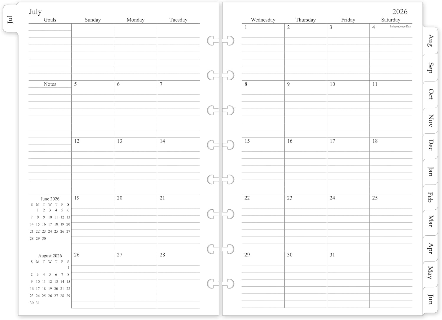 Thumbnail 6 de Monthly Planner Refill, 11-Disc