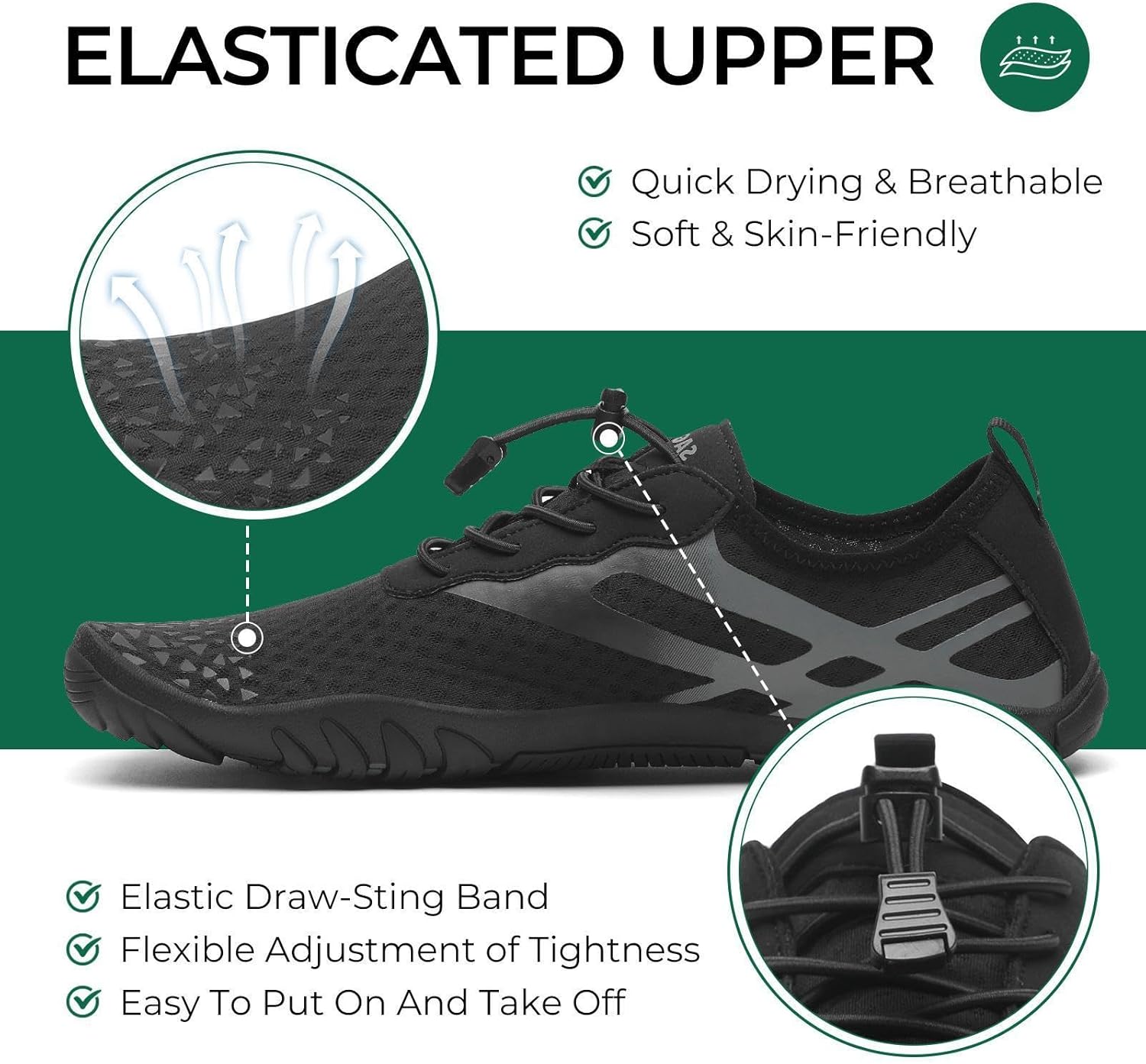 Thumbnail 2 de SAGUARO Water Shoes for Women and Men – Lightweight, Quick-Dry Aqua Shoes for Beach, Surfing and Water Sports