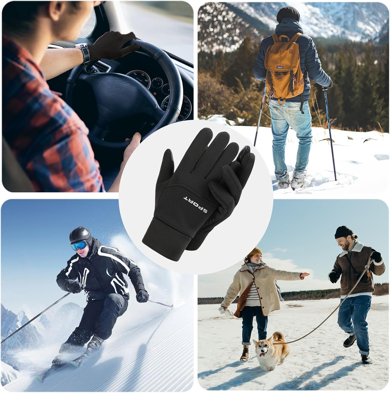 Thumbnail 5 de CRAZY SHARK Winter Waterproof Thermal Gloves for Cycling