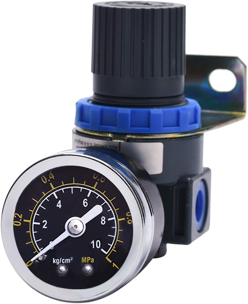 Detalle de ZHONG AN Air Pressure Regulator with Gauge & Bracket for 1/4" NPT Air Compressor Systems