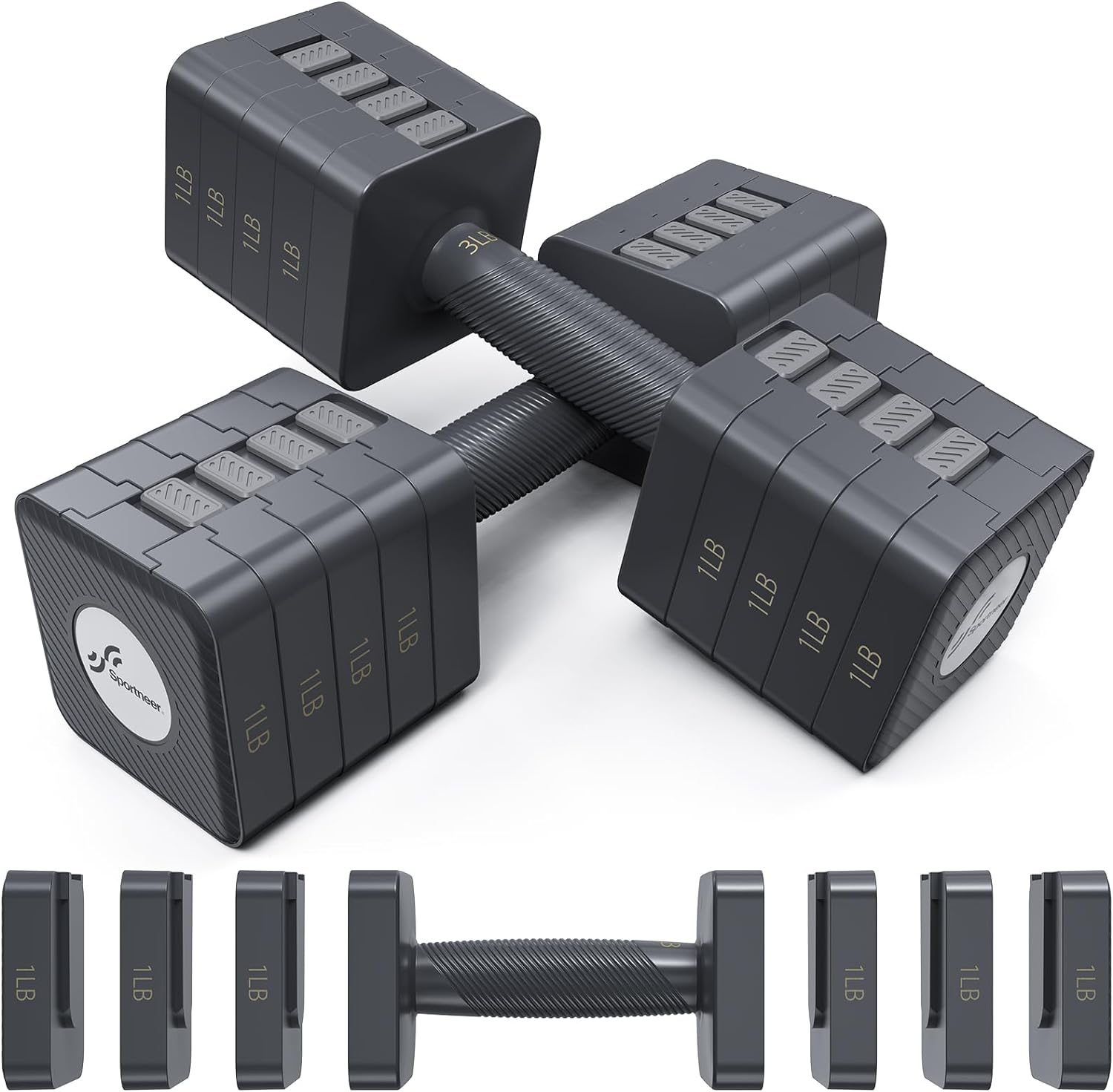 Detalle de Sportneer verstellbare Hanteln 5-in-1 10 kg