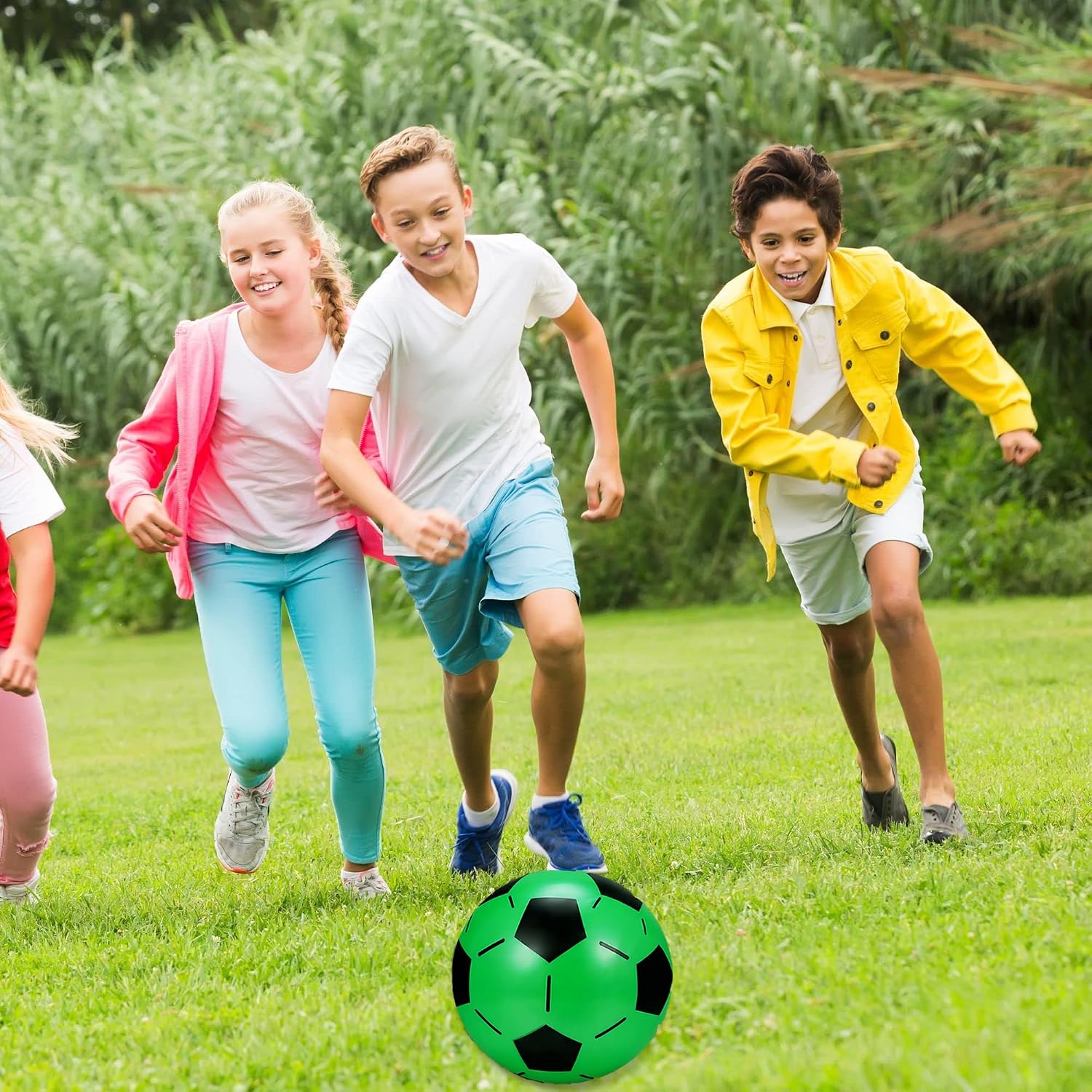 Thumbnail 6 de Palloncini da calcio in plastica, 12 pezzi, 20 cm – per bambini dai 3 anni