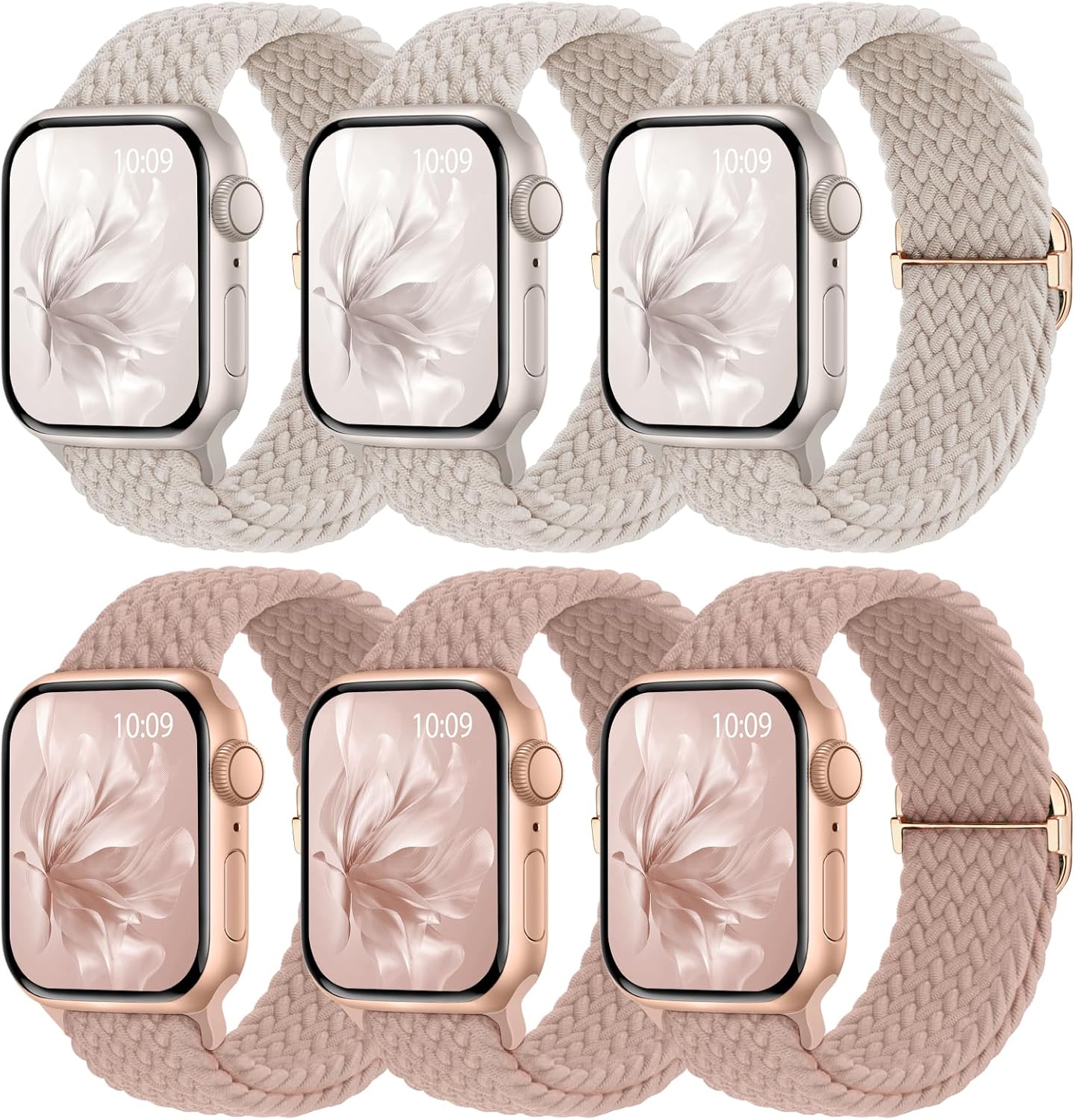 Detalle de 6 Pack Braided Stretchy Bands 6 Sizes