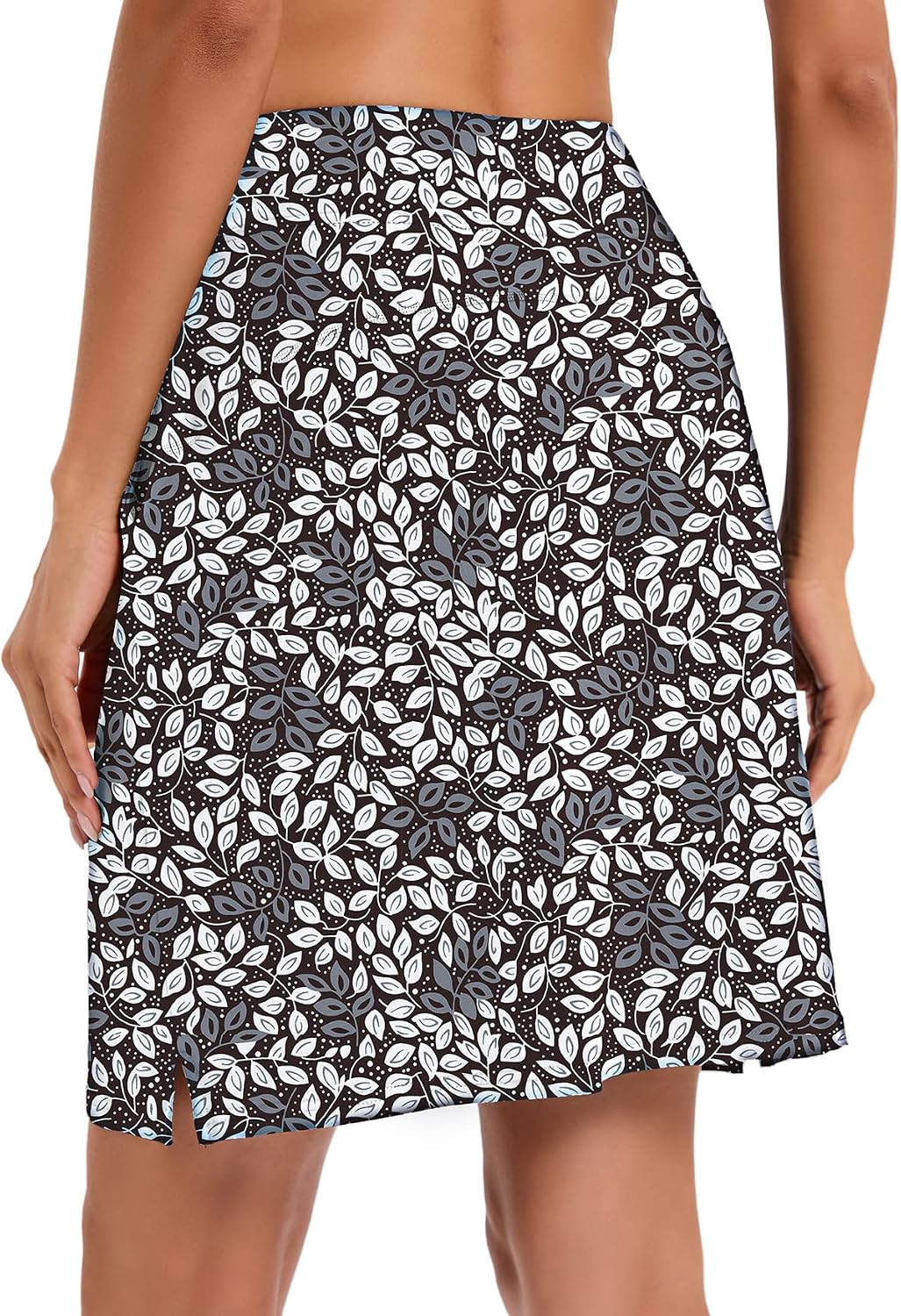 Detalle de Timuspo Skort voor dames, knielang met binnenshort en hoge taille