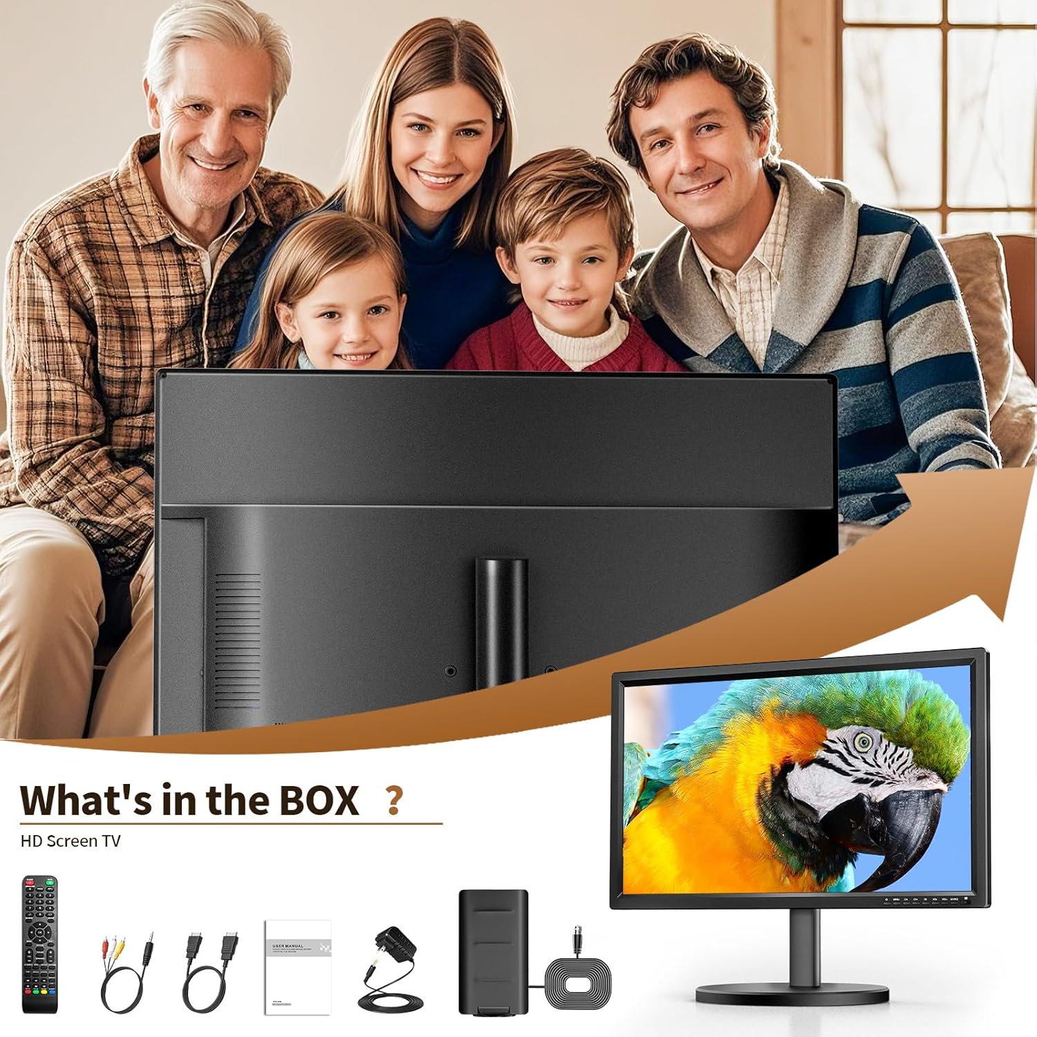 Thumbnail 6 de Desobry New Upgrades 22 Inch Small TV 1080P with DVB-T2 Tuner
