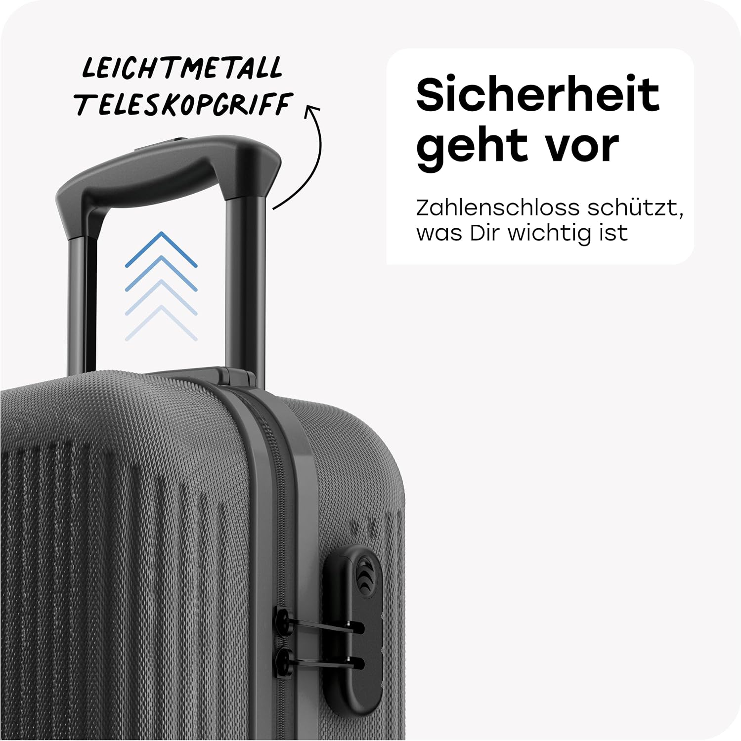Thumbnail 6 de travelite BALI Handgepäck Trolley klein (55 x 39 x 20 cm) mit Hartschale, 4 Doppelrollen & Zahlenschloss