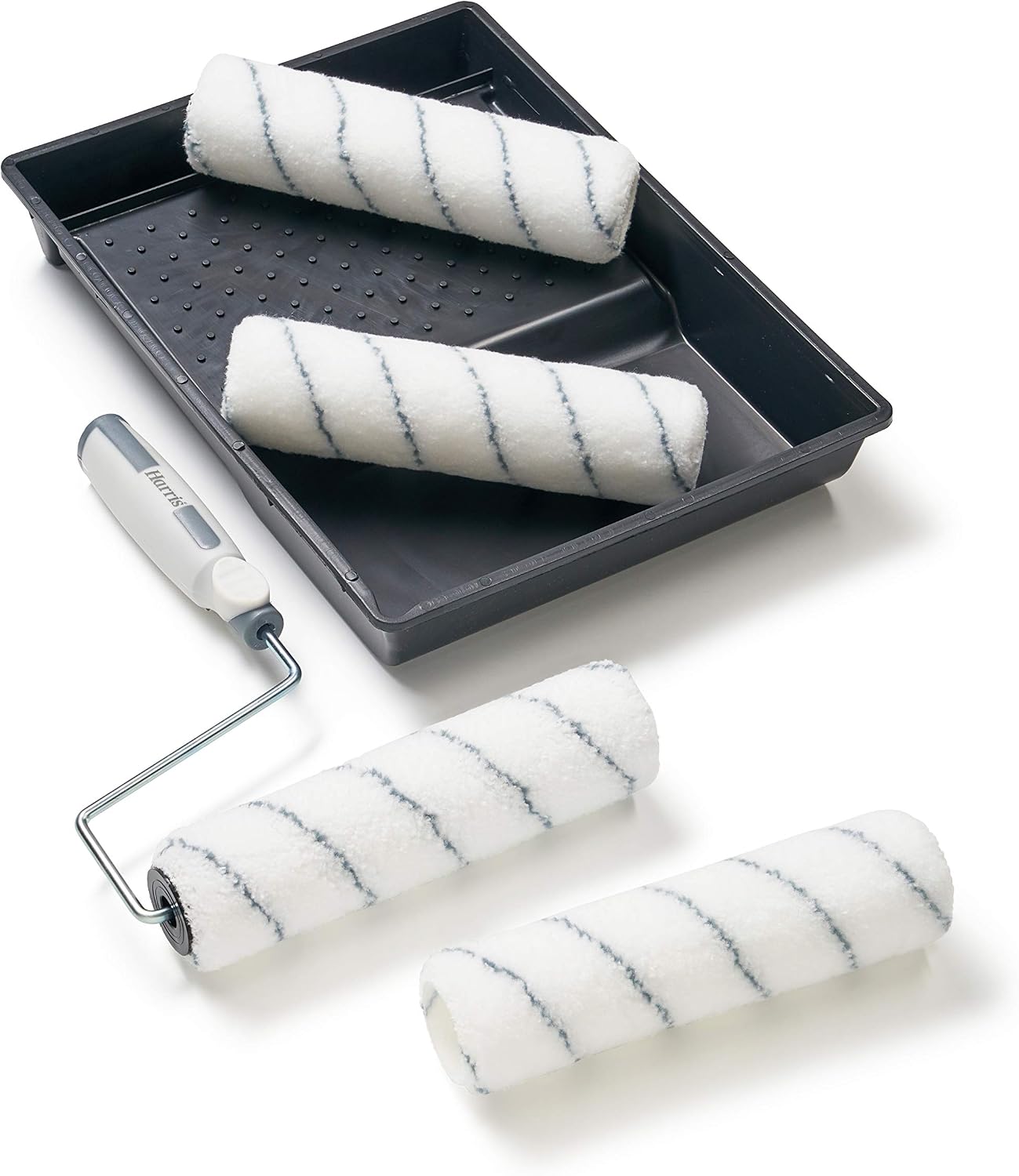 Detalle 2 de Harris Farbroller Set 23 cm – 4 Walzen, Bügel, Farbwanne inkl. Verlängerung für große Wandflächen