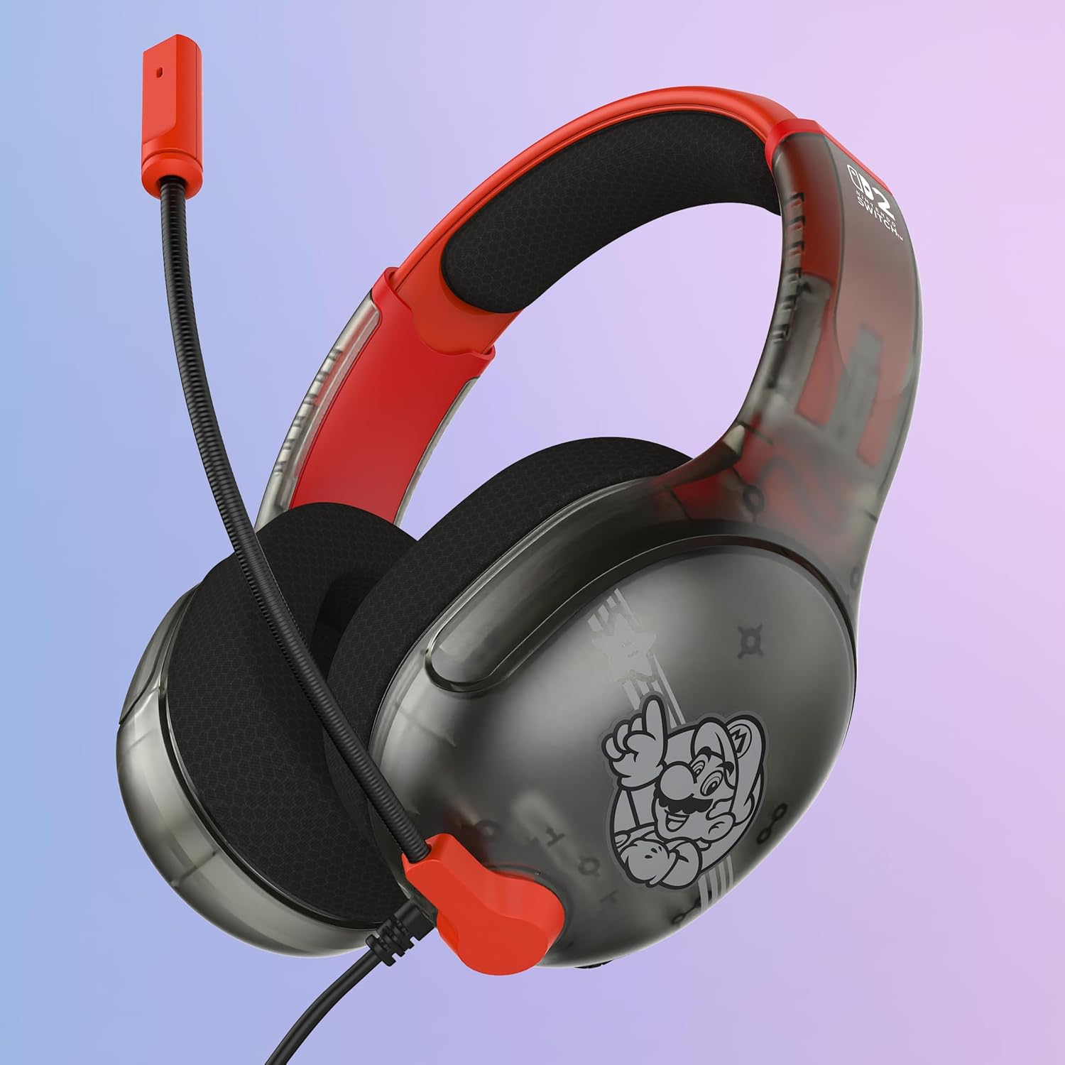 Detalle 2 de Turtle Beach Airlite Fit Mario Star – Casque Gaming Filaire pour Nintendo Switch (licence officielle)