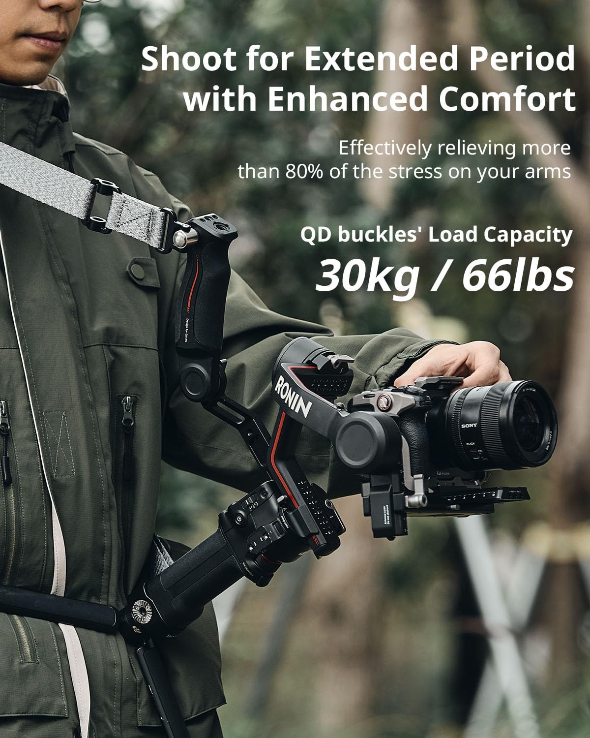 Detalle de SMALLRIG RS 4 Tracolla per gimbal 30 kg