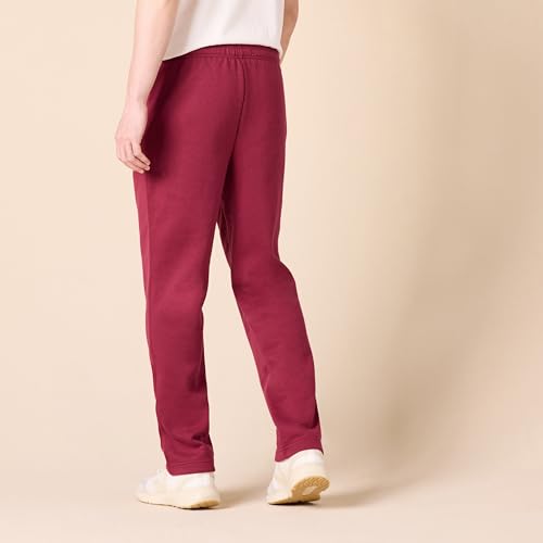 Detalle 2 de Amazon Essentials pantalones deportivos de forro polar, bajo abierto, rojo oscuro, XXL