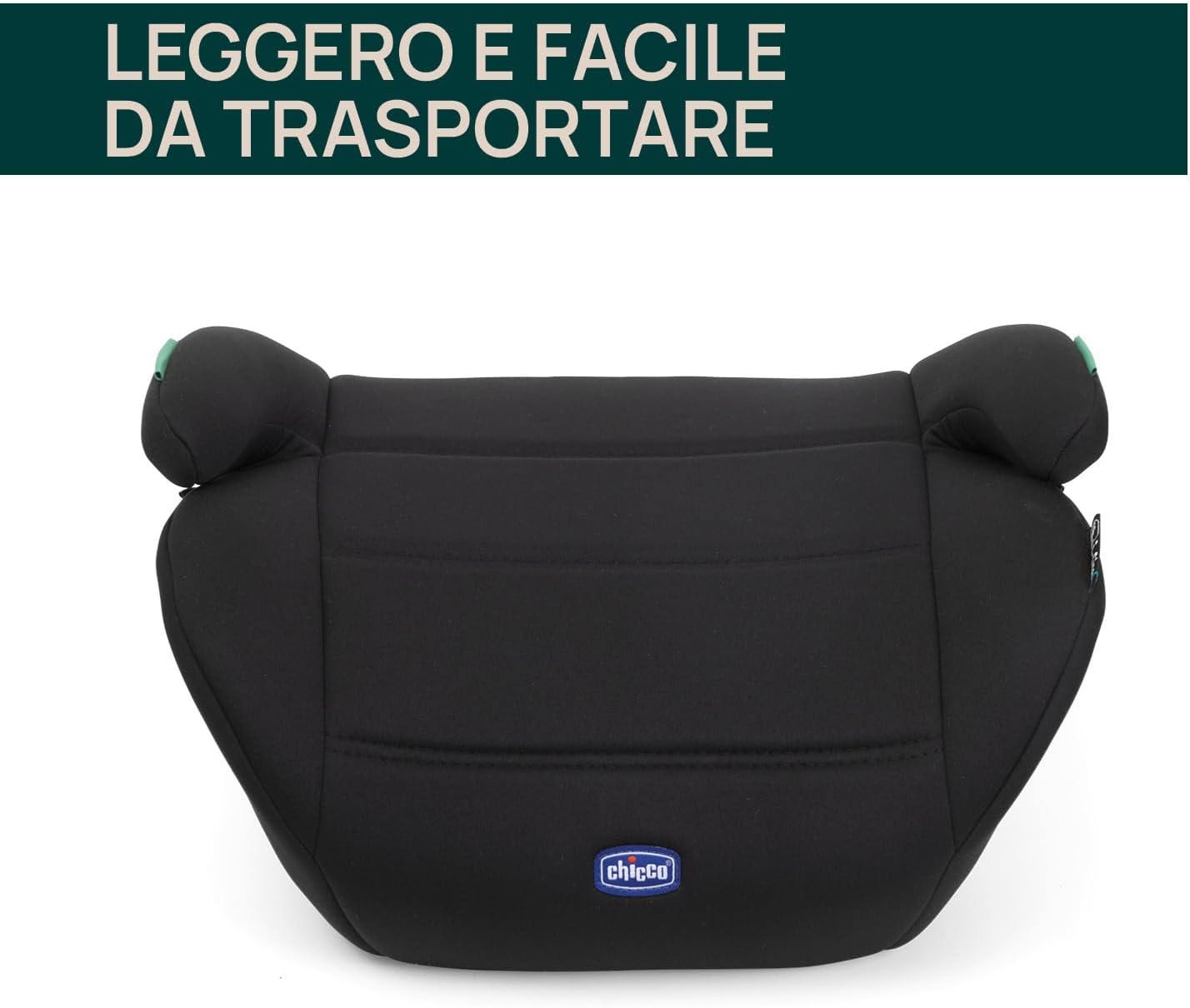 Detalle de Chicco Quasar i-Size: Seggiolino Auto Gruppo 3 per bambini 126–150 cm (7–12 anni) - Nero