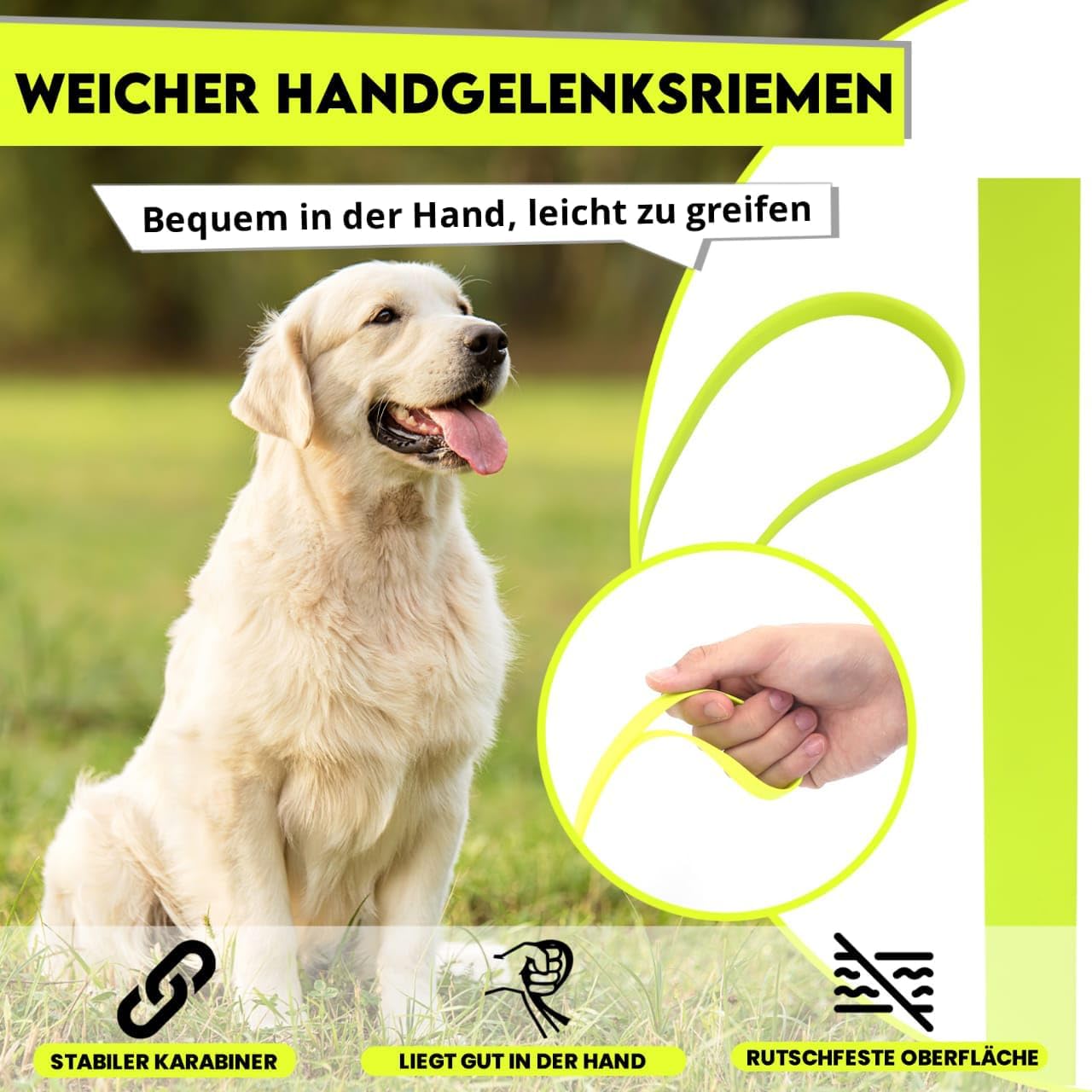 Thumbnail 1 de Loutep Biothane Schleppleine für Hunde – lange Trainingsleine (3 m bis 20 m)