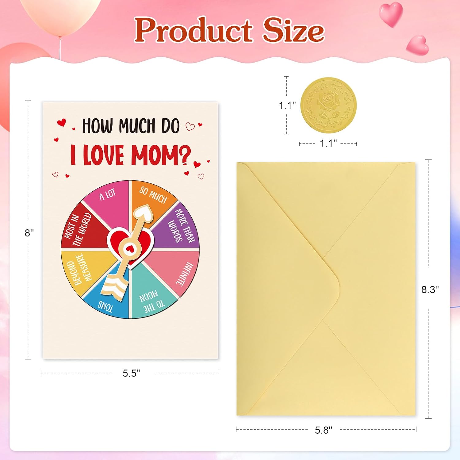 Detalle de FLYAB C260206439 Funny Mother’s Day Card with Interactive Spinner Wheel