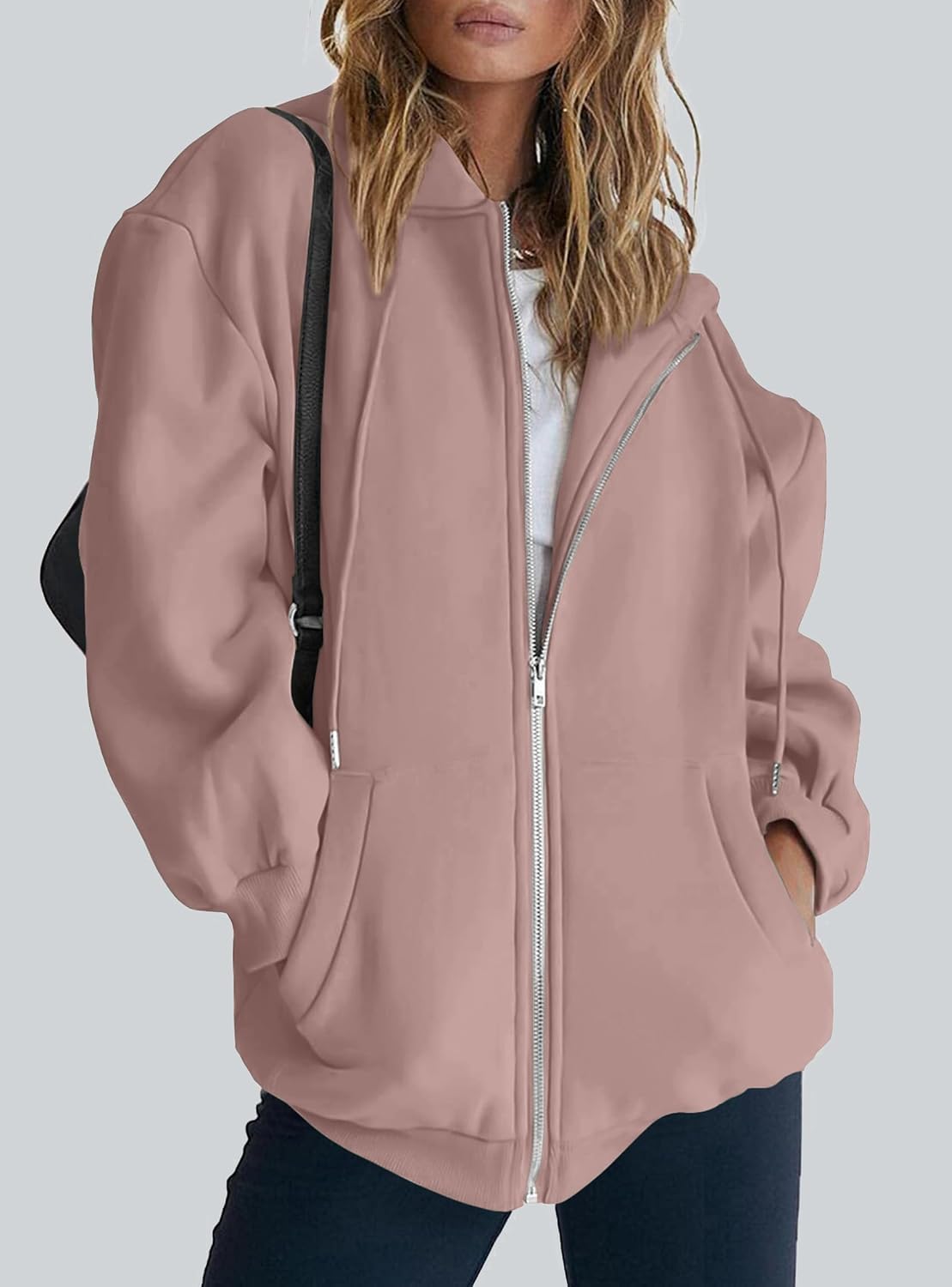 Detalle 2 de PRETTYGARDEN Women's 2026 Spring Zip Up Y2K Hoodies: Cozy, Casual jacket with pockets
