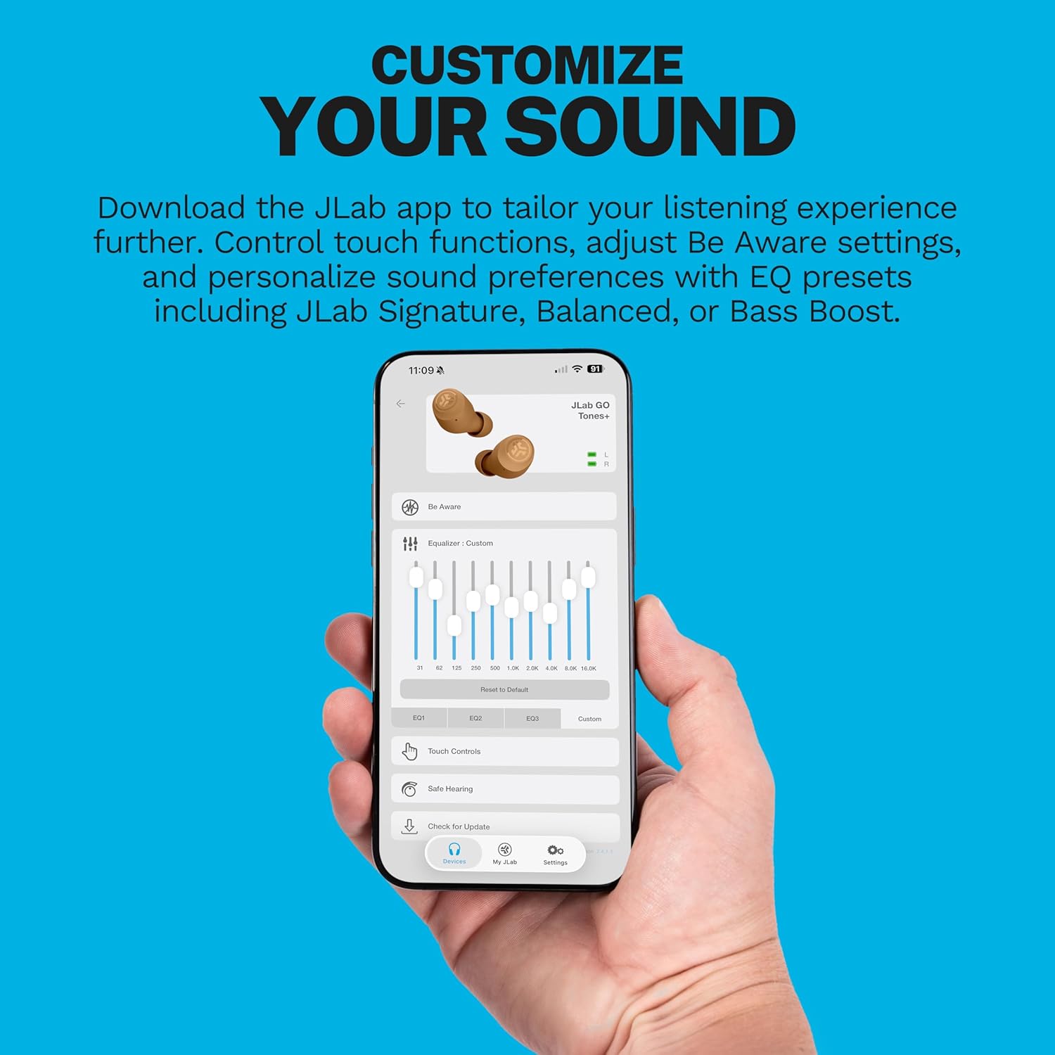 Thumbnail 1 de JLab Go Air Pop+: auricolari Bluetooth in-ear compatti con autonomia estesa, IP55 e Dual Connect