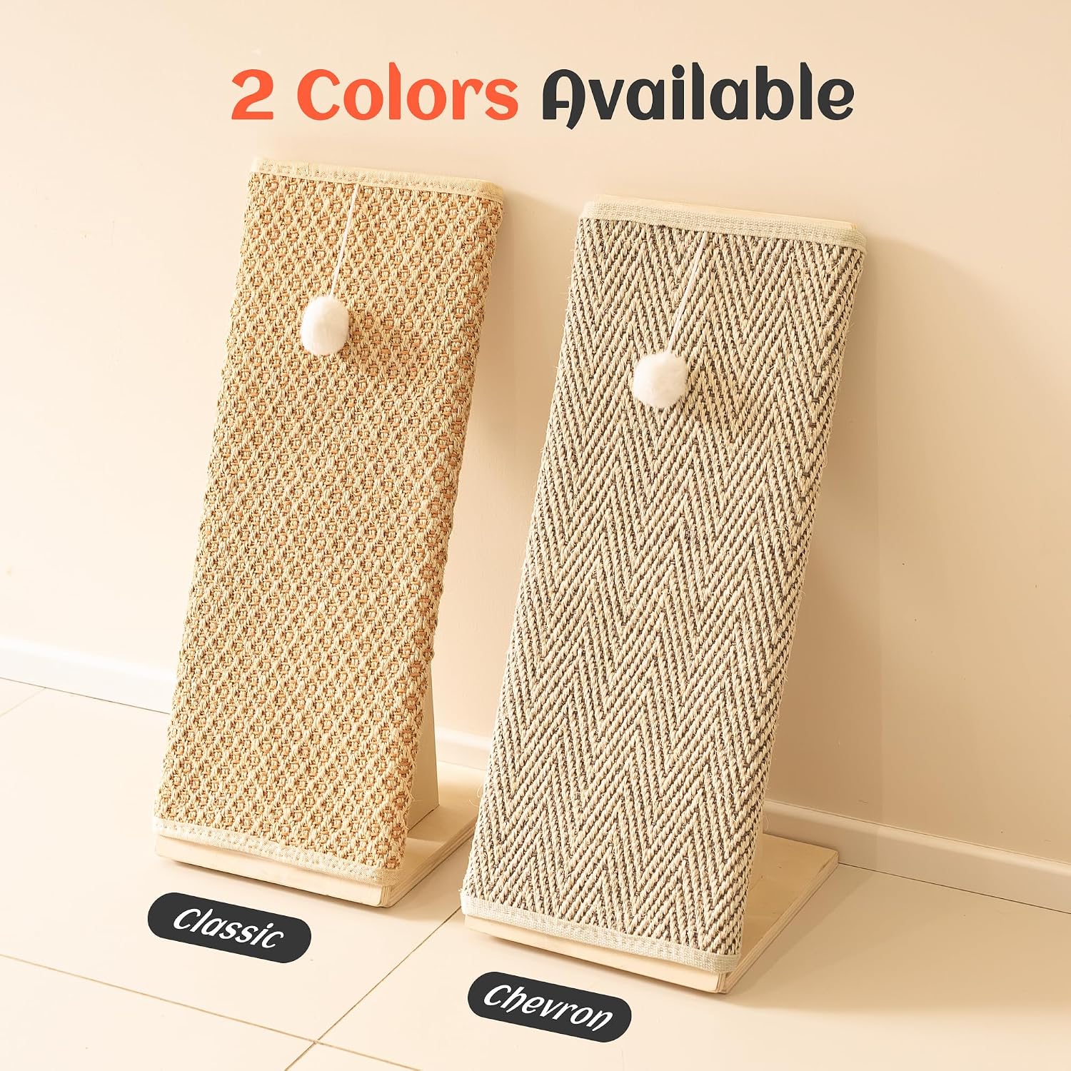 Thumbnail 6 de PETKARAY Cat Scratcher: 65 cm Natural Sisal With Ramp and Wooden Stability