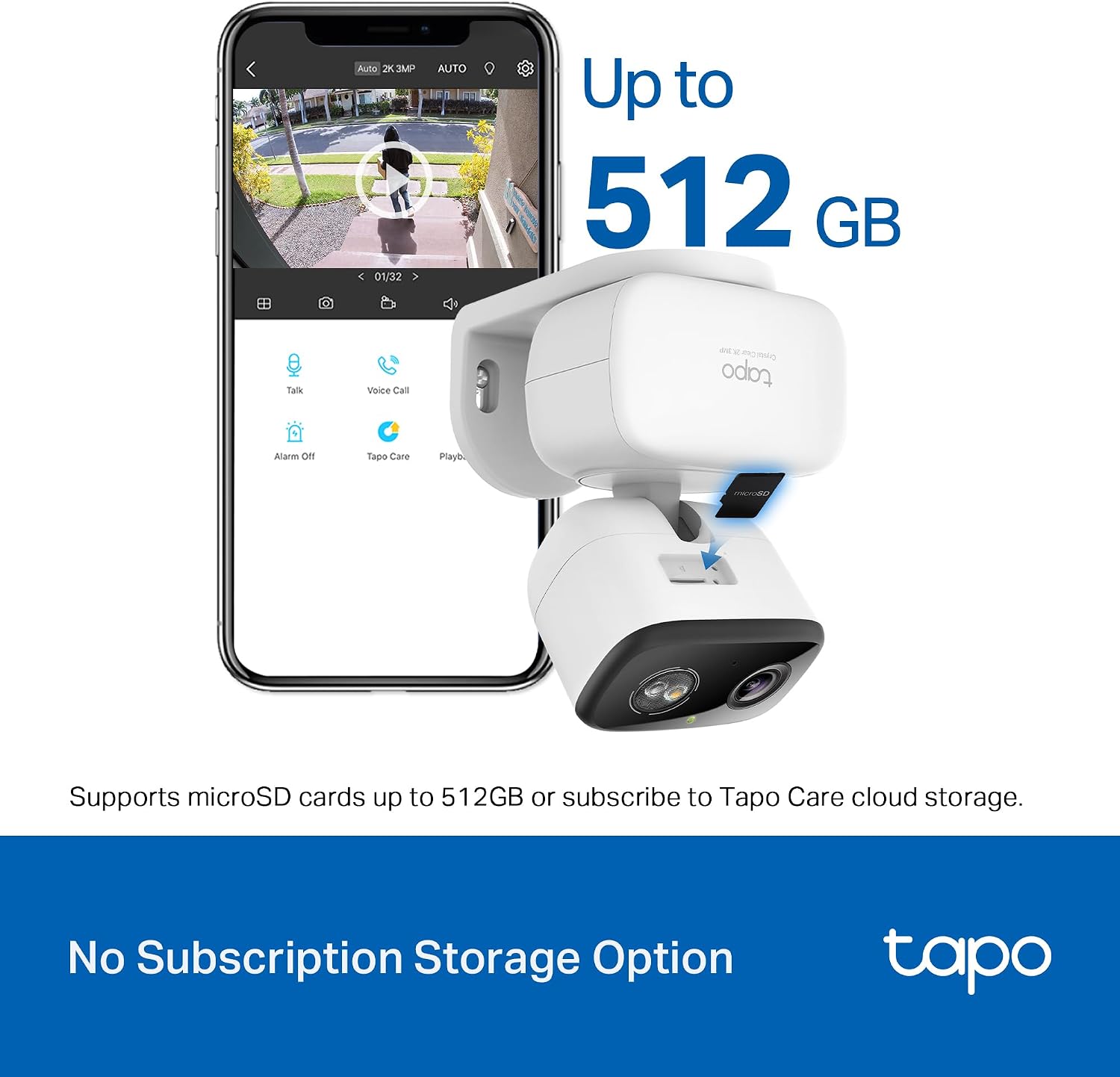 Thumbnail 6 de TP-Link Tapo C216 2K Pan/Tilt Indoor/Outdoor Security Camera (2-Pack)