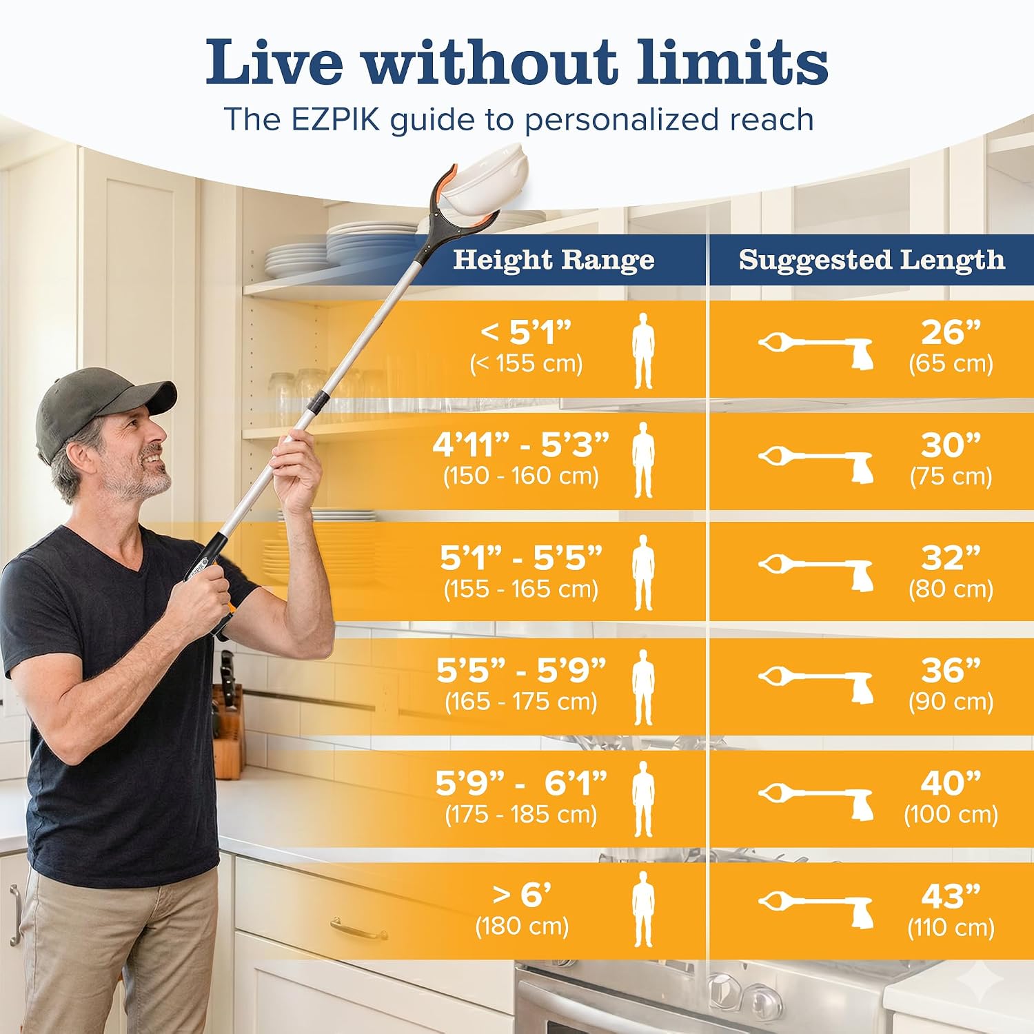 Thumbnail 6 de EZPIK Pro EZ322 32-Inch Foldable Grabber Reacher with Magnetic Tip