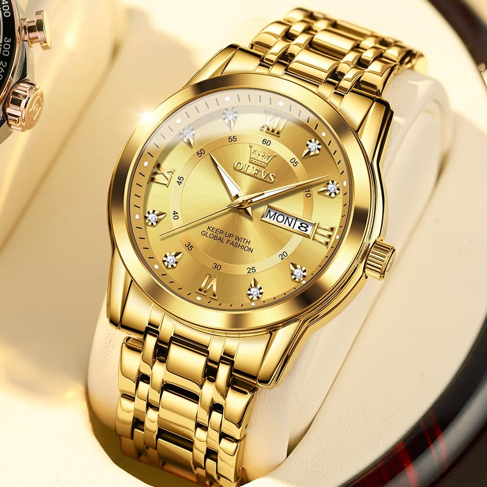 Detalle 2 de OLEVS Montres Hommes Diamant 30M