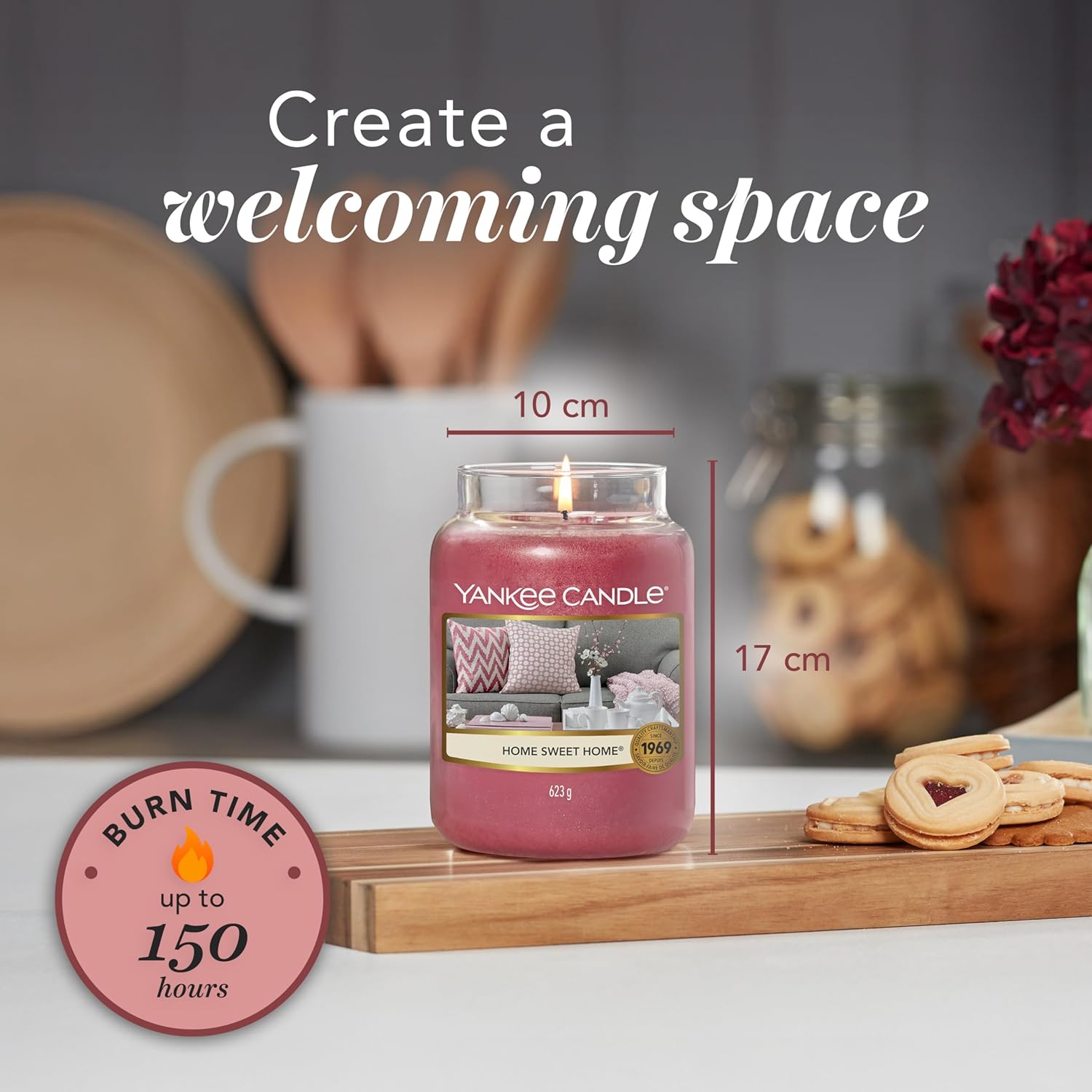 Detalle de Yankee Candle Home Sweet Home large jar