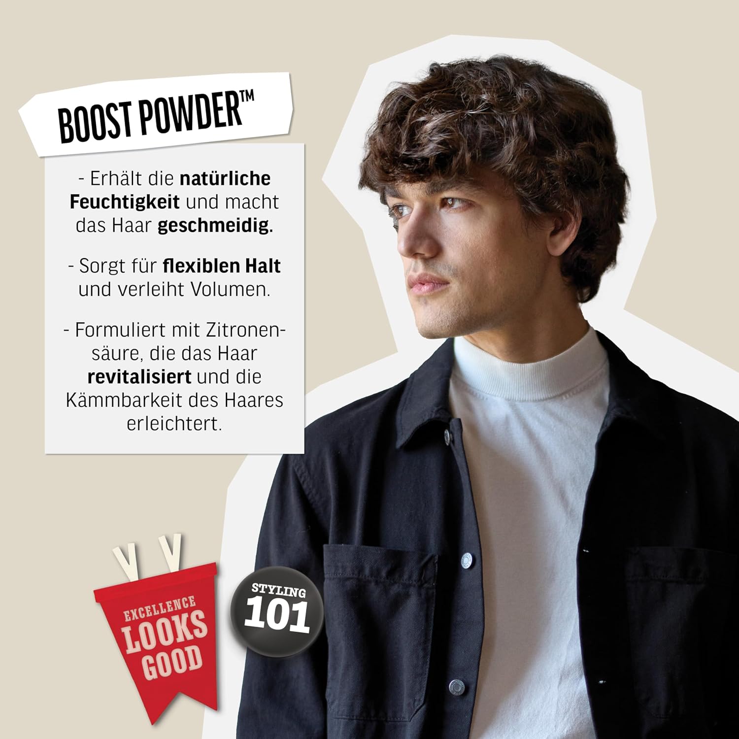 Thumbnail 2 de AMERICAN CREW Classic Boost Powder – 10 g: Stylingpuder für mehr Volumen und mattes Finish