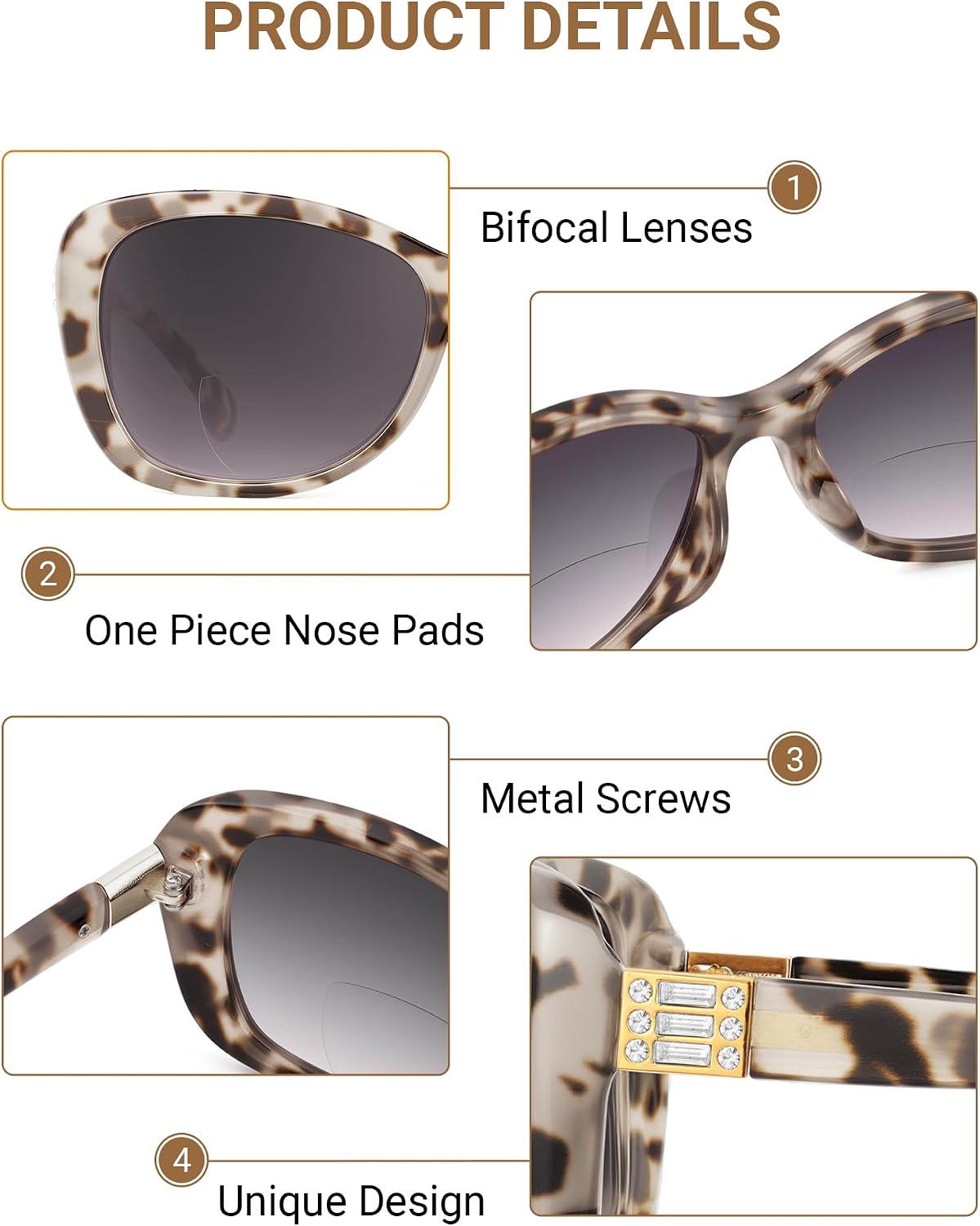 Thumbnail 2 de JM Women's Bifocal Reading Sunglasses