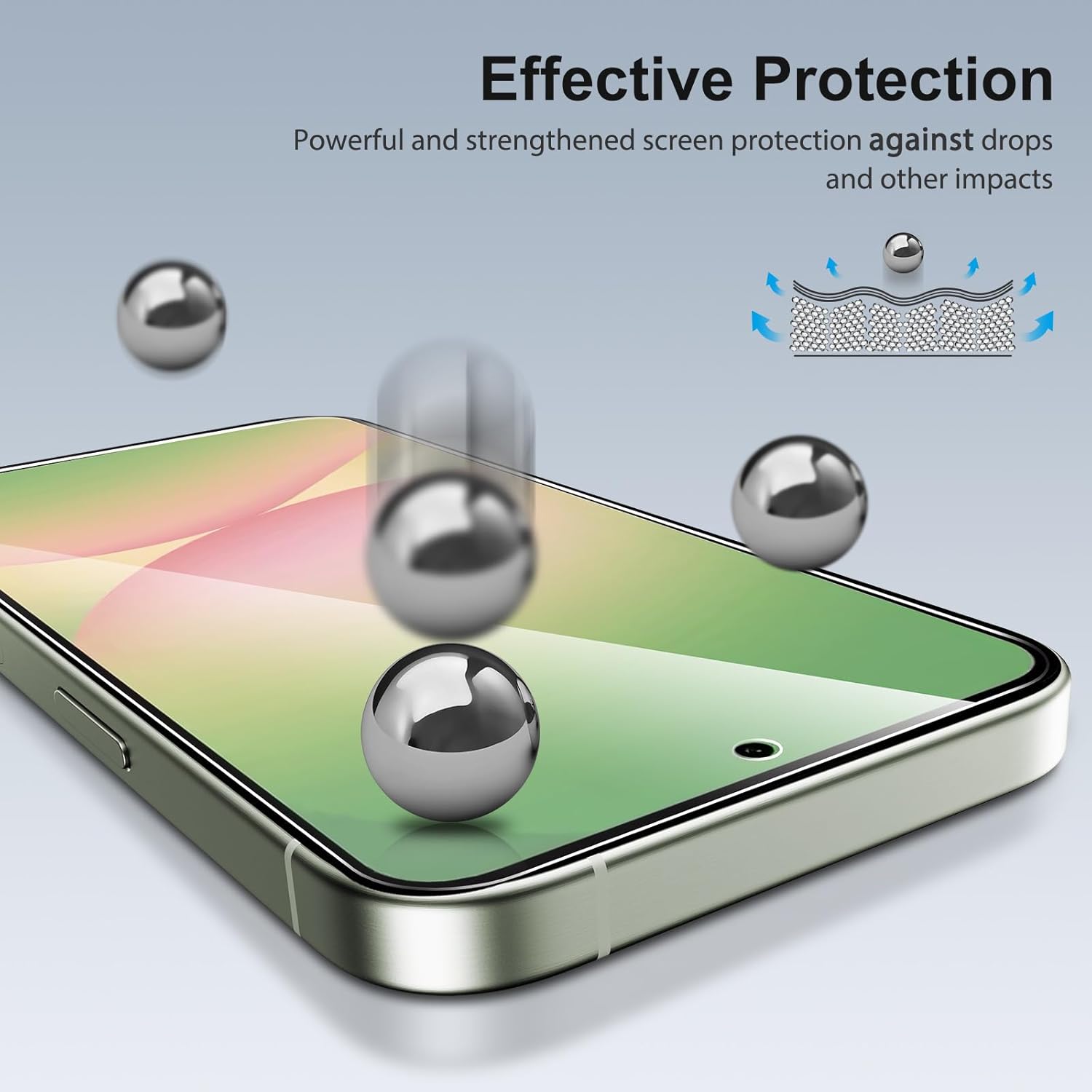 Detalle de SPARIN Galaxy A56 5G Schutzglas 3er