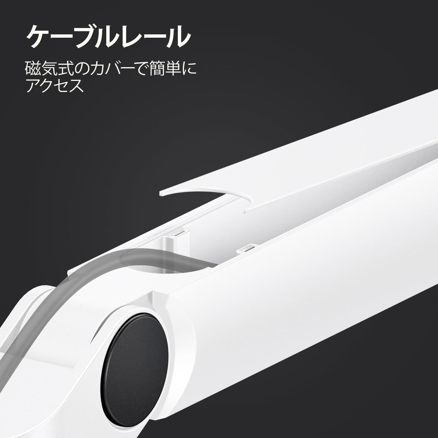 Detalle de Elgato Wave Mic Arm LP White 薄型マイクアーム、クランプ式・ケーブル収納対応