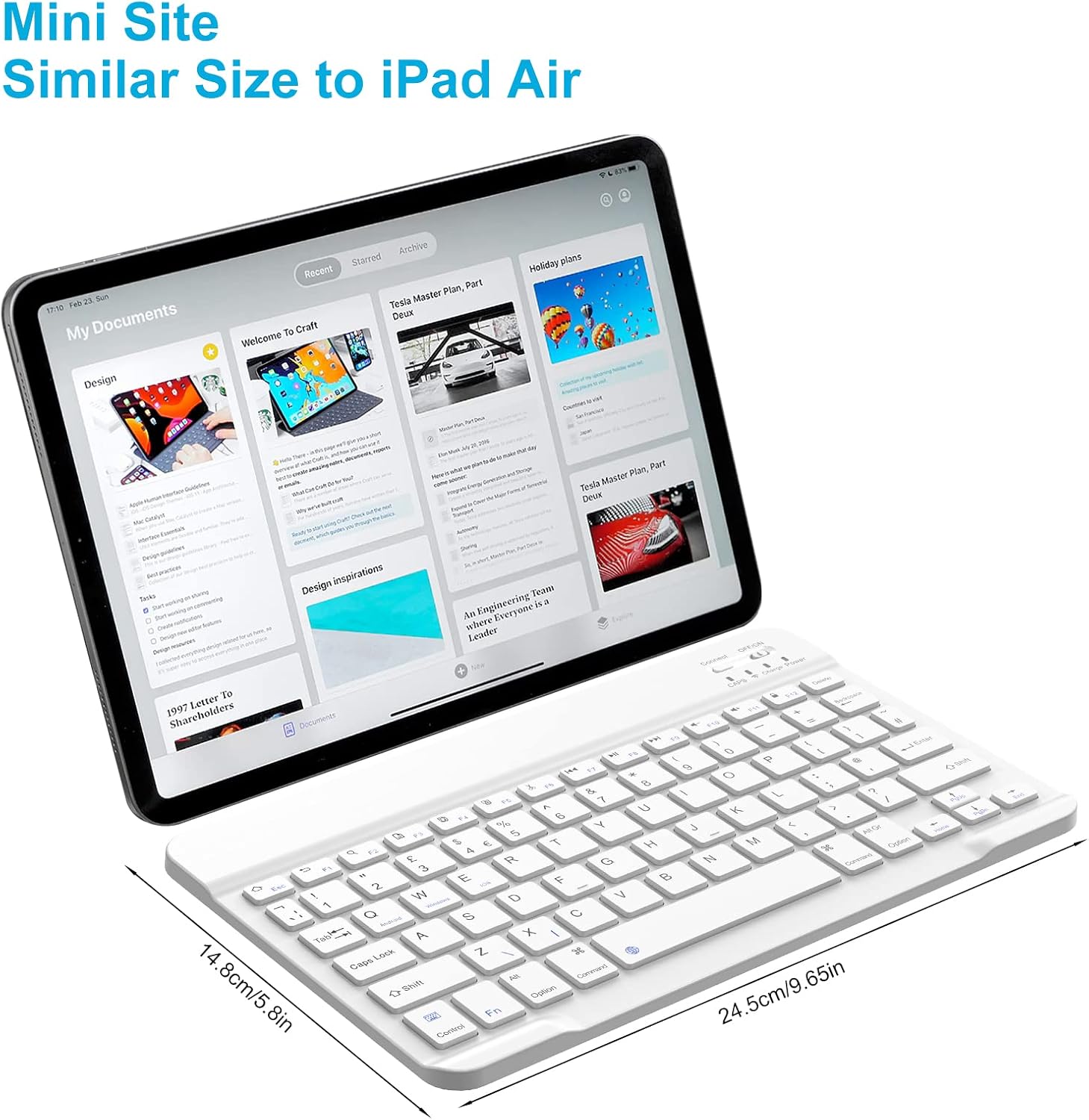 Thumbnail 1 de PINKCAT Bluetooth Keyboard UK Layout