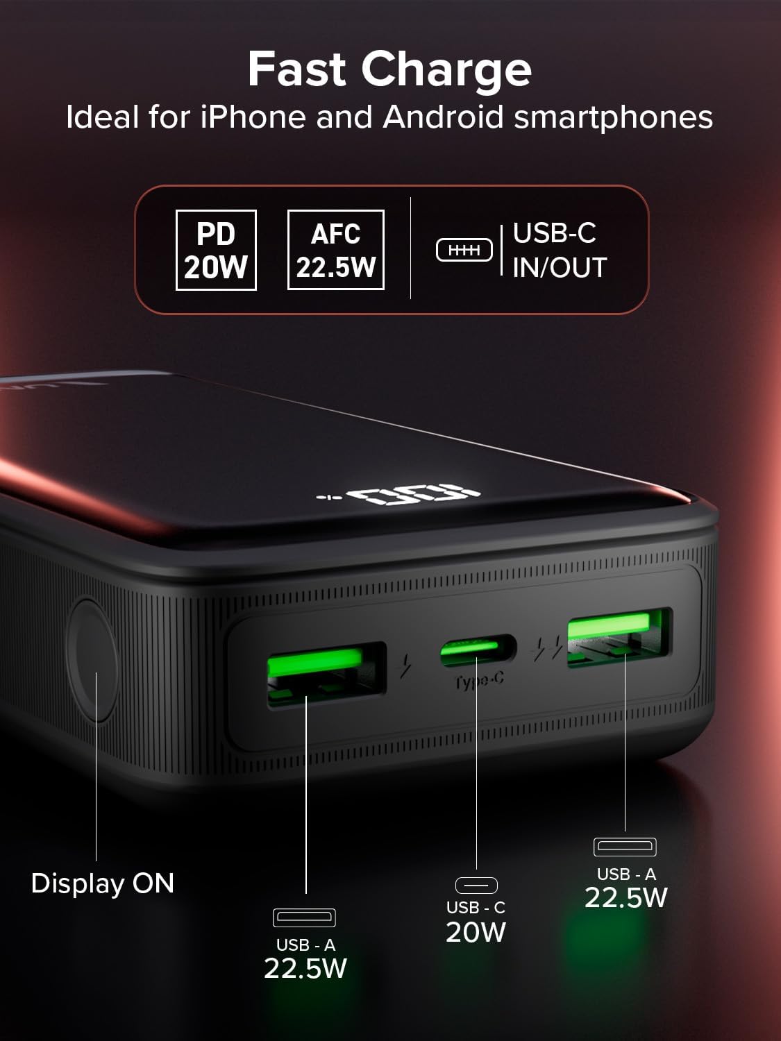 Thumbnail 2 de UNIQO Power LCD 20K Batterie externe 20000 mAh