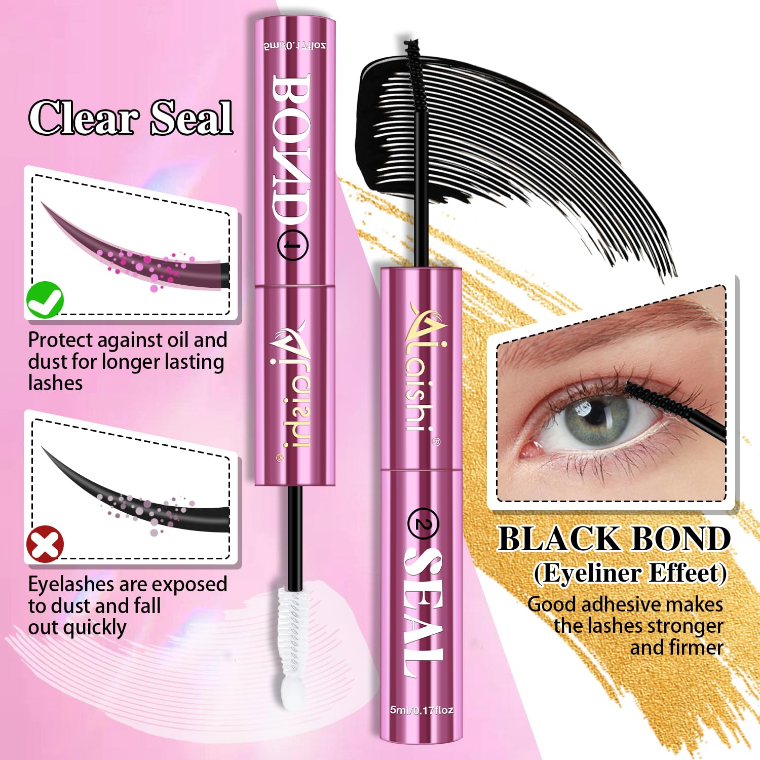 Detalle 2 de AILAISHI Lash Clusters Glue 150H Hold