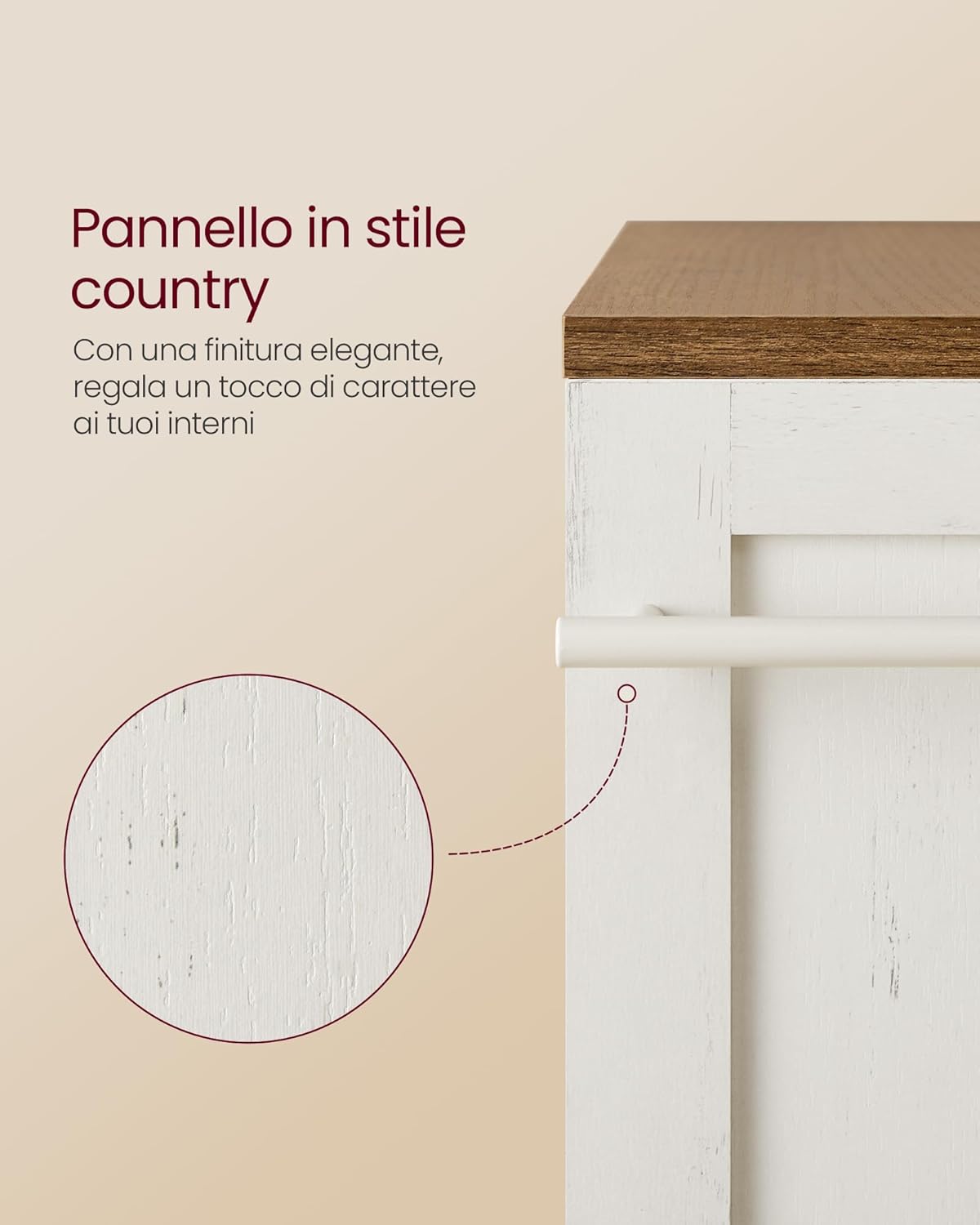 Thumbnail 6 de VASAGLE LRC050K01 Carrello 4 ripiani 15 cm