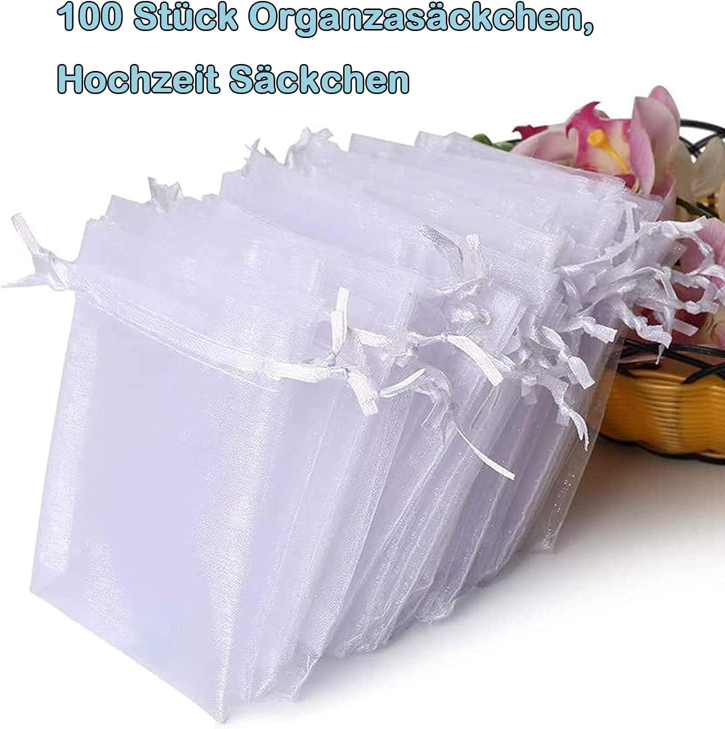 Thumbnail 3 de Carehabi 100 bolsas organza blanco 7 x 9 cm
