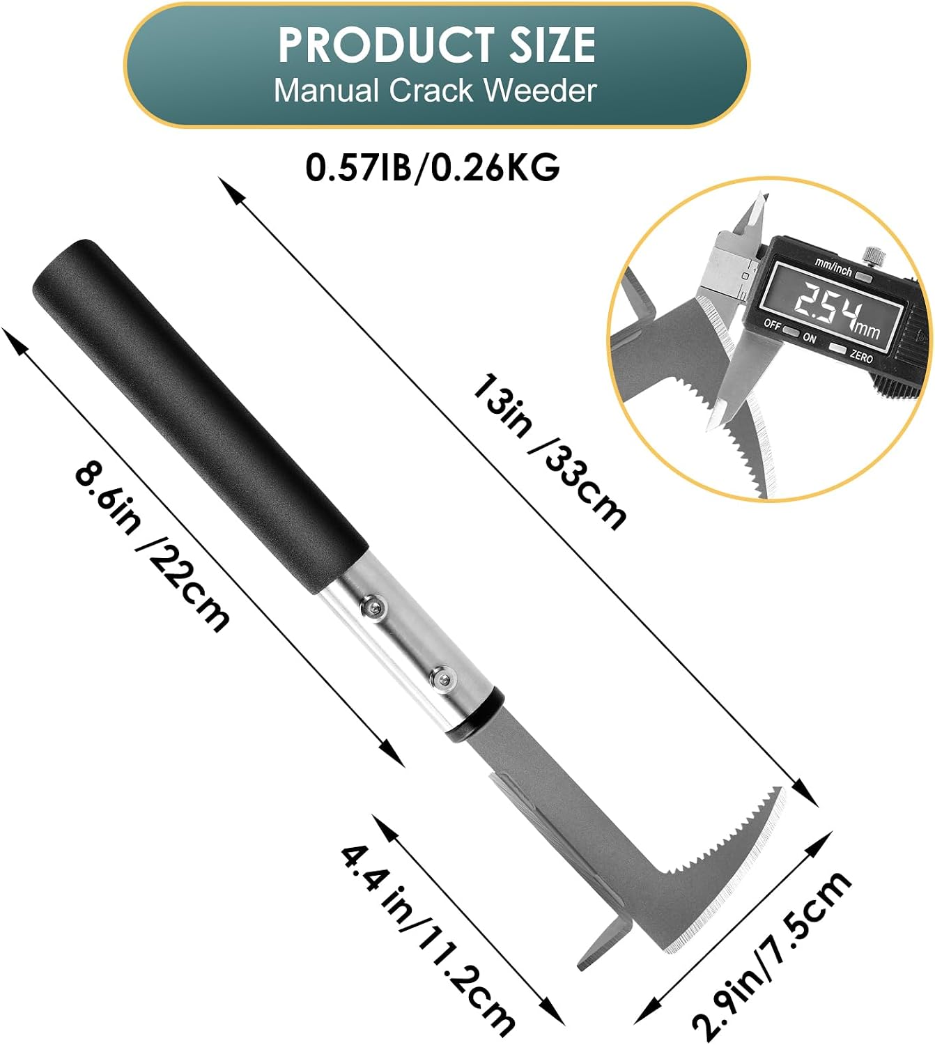 Thumbnail 5 de BARAYSTUS JDUS1169-S Crack Weeder with L-Shaped Blade and 13-Inch Handle