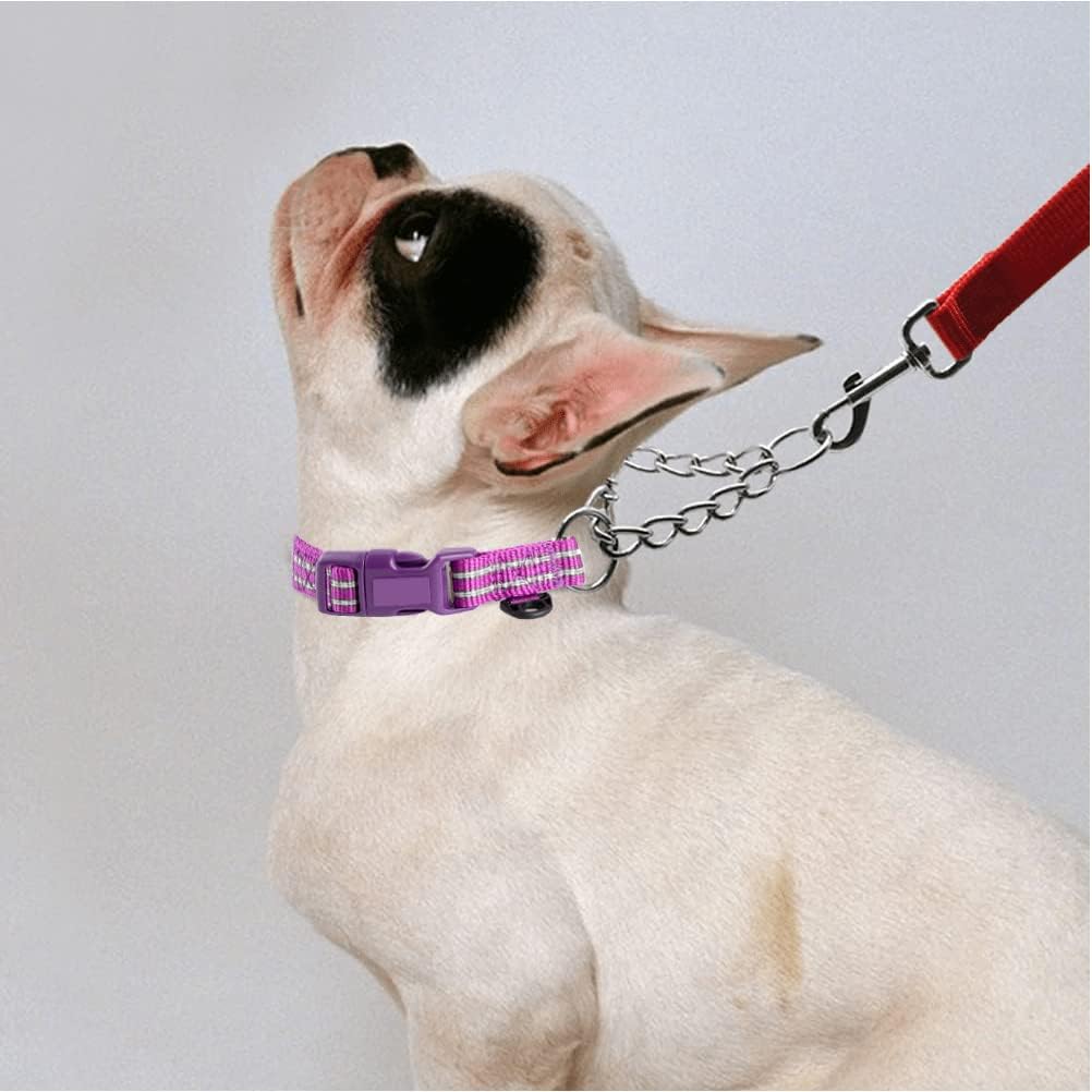 Thumbnail 4 de Petiry Half Choke Dog Collar with Quick Release Buckle (Large, Purple) for 44–56cm Necks