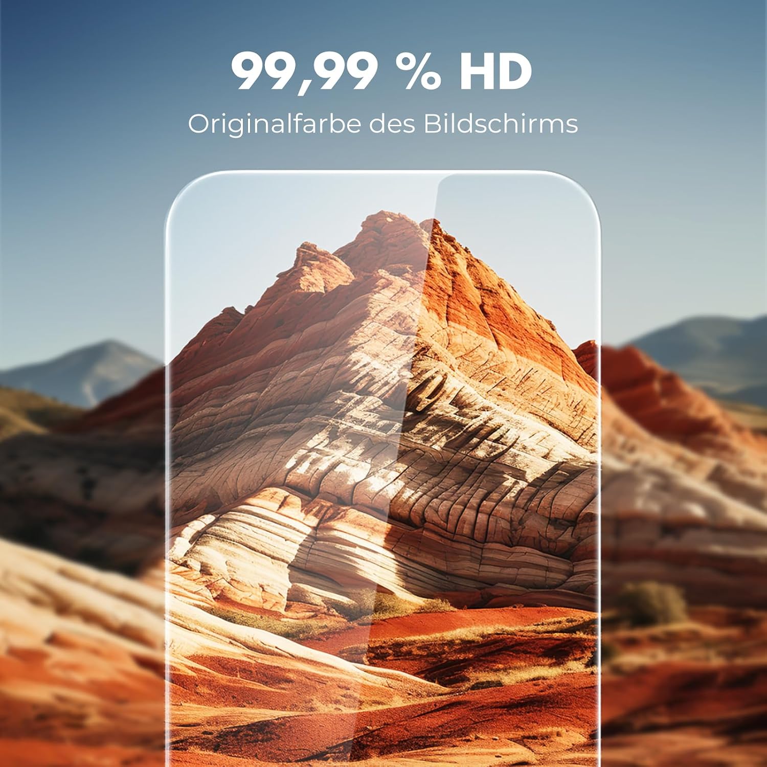 Detalle de UNBREAKcable Bildschirmschutz für iPhone 16 Pro – 3er Pack, bruchsicheres HD-Glas, Vollständiger Schutz